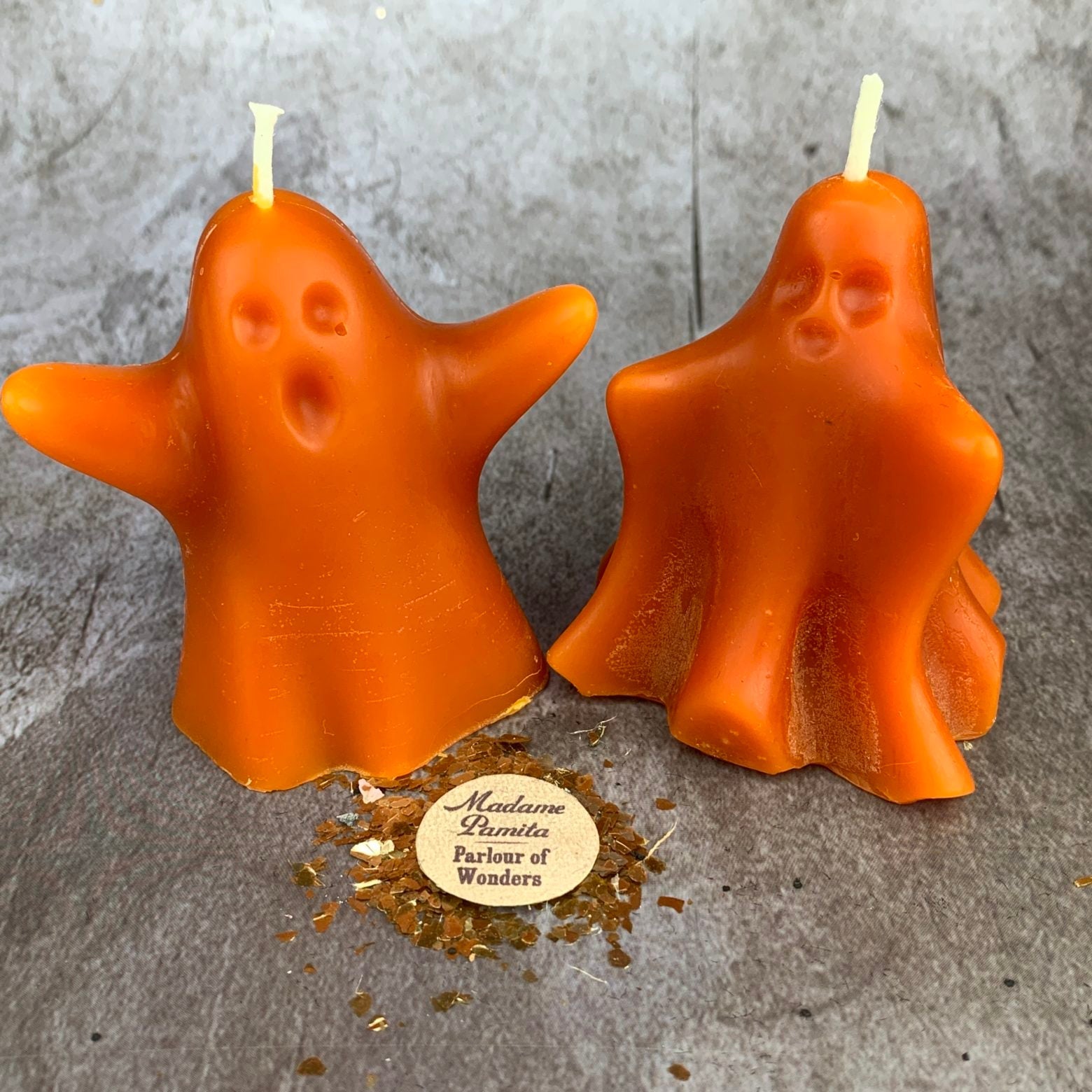 Beeswax Wishing Ghosts Spell Candle Set - Spirit Guide & Ancestor Magic