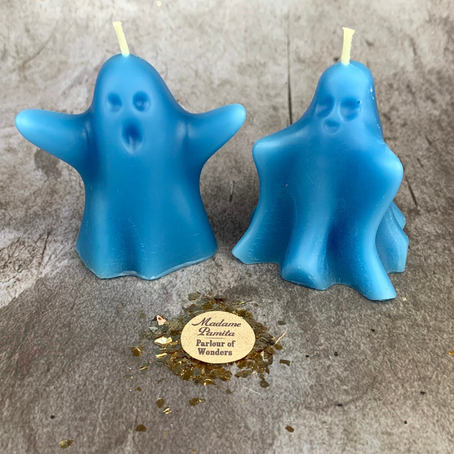 Beeswax Wishing Ghosts Spell Candle Set - Spirit Guide & Ancestor Magic