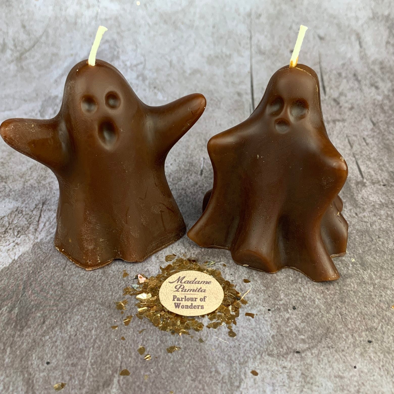 Beeswax Wishing Ghosts Spell Candle Set - Spirit Guide & Ancestor Magic