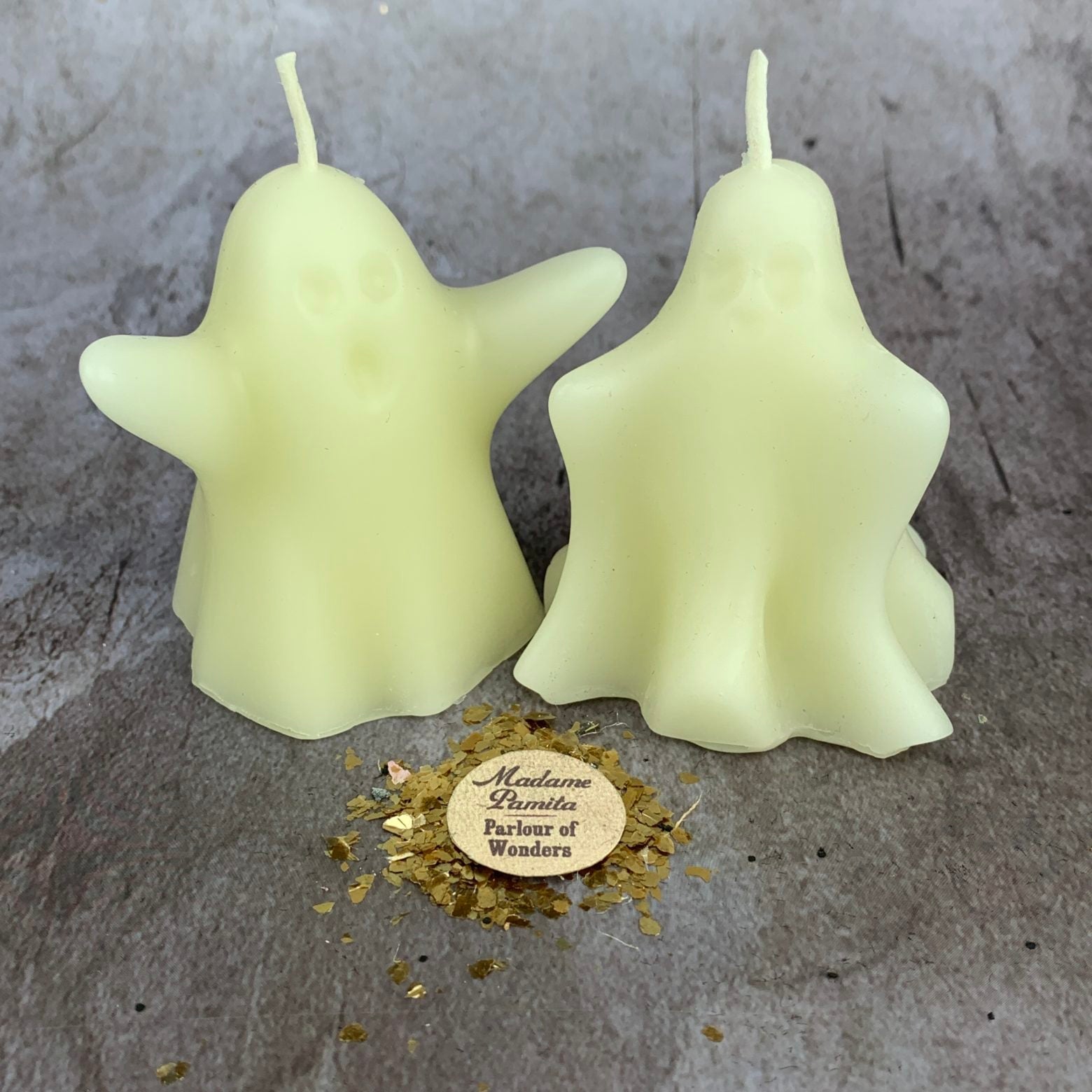 Beeswax Wishing Ghosts Spell Candle Set - Spirit Guide & Ancestor Magic