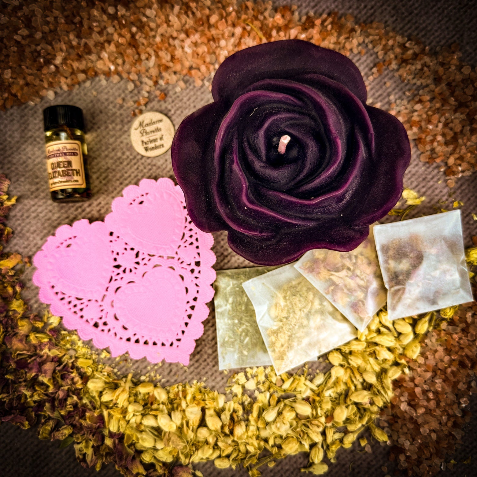 Rose Romance Candle Spell Kit - Love & Romance