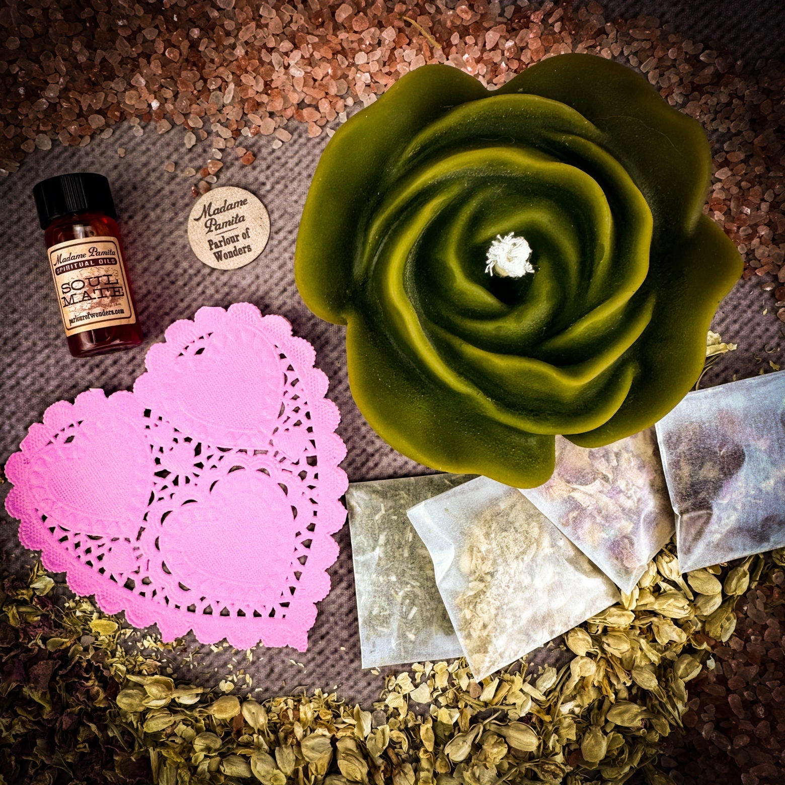 Rose Romance Candle Spell Kit - Love & Romance