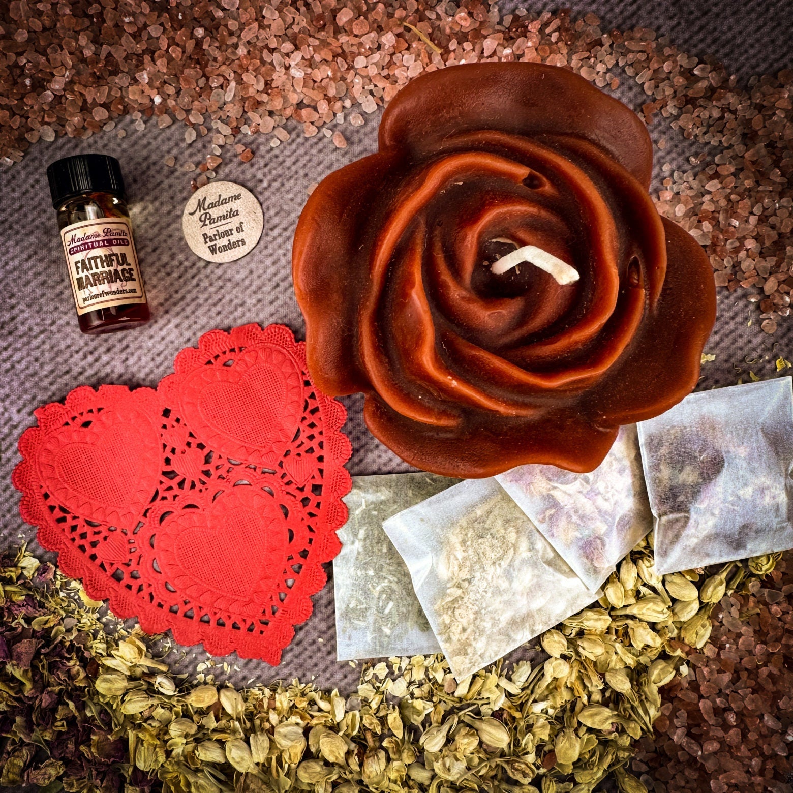 Rose Romance Candle Spell Kit - Love & Romance