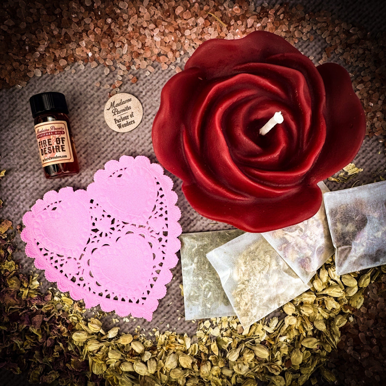 Rose Romance Candle Spell Kit - Love & Romance