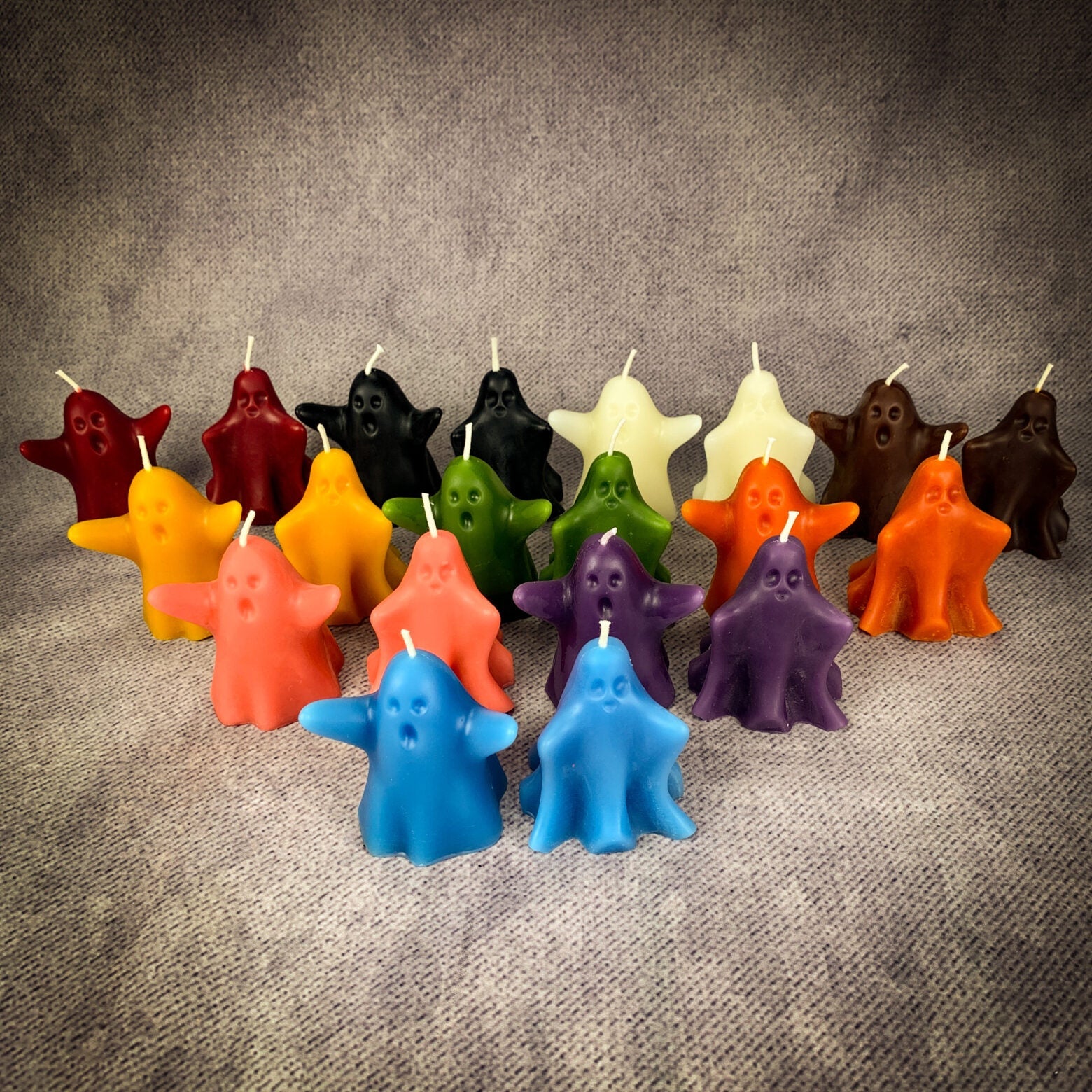 Beeswax Wishing Ghosts Spell Candle Set - Spirit Guide & Ancestor Magic