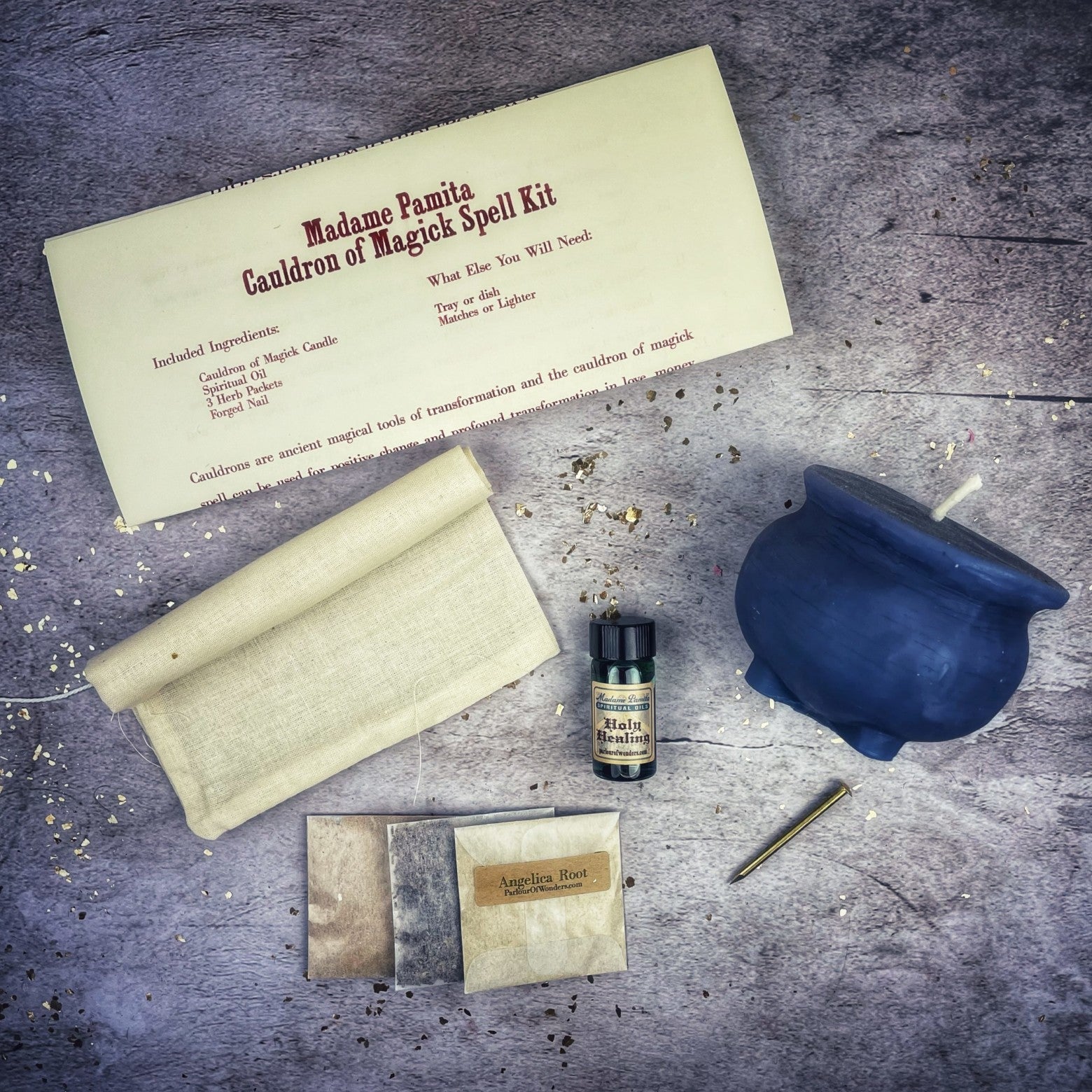 Cauldron of Magick Candle Spell Kit - Transformation & Positive Change
