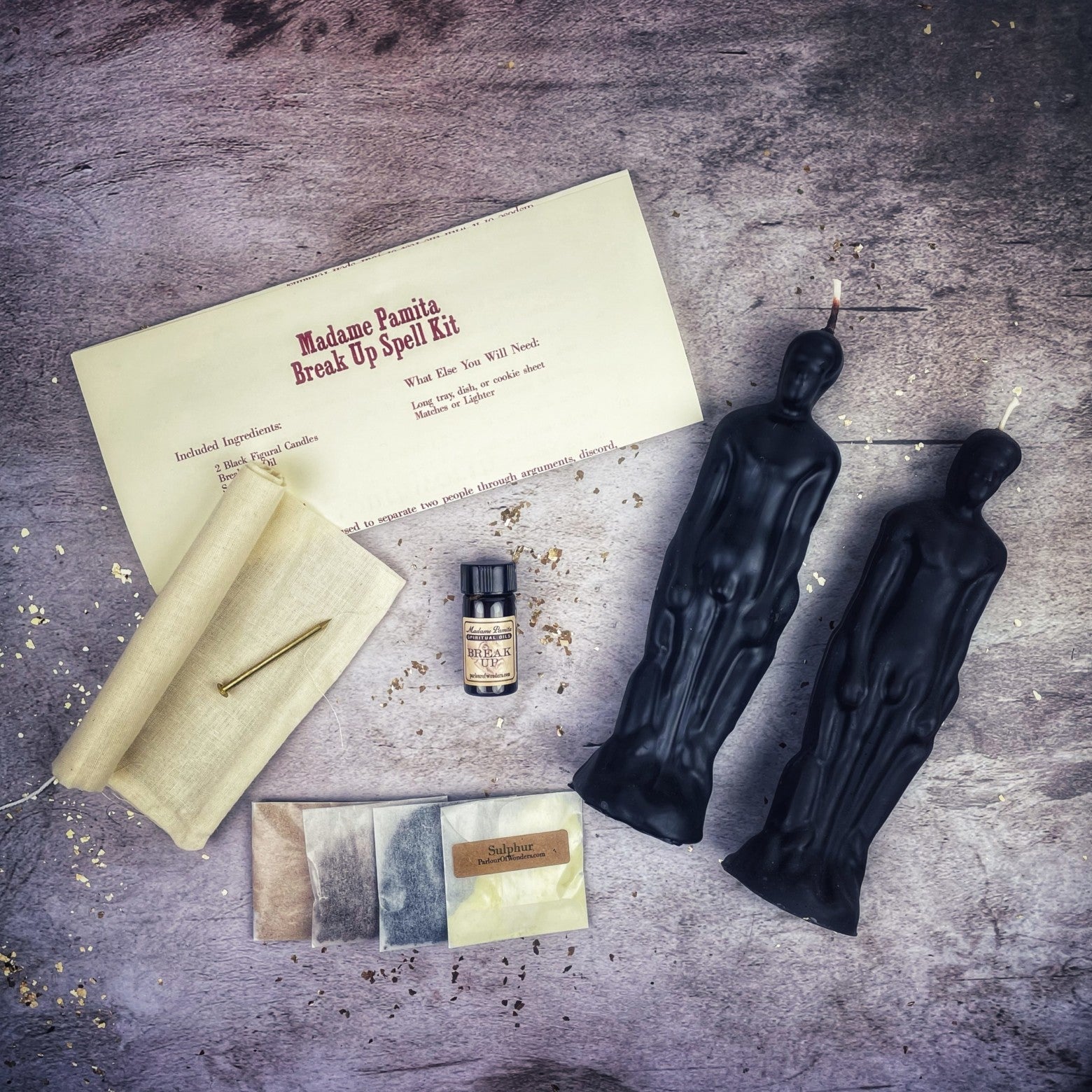 Break Up Candle Spell Kit - Male/Male - End Relationships & Partnerships