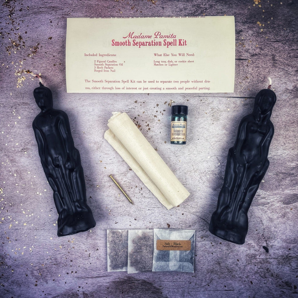 Smooth Separation Candle Spell Kit - Female/Male | Peaceful Parting