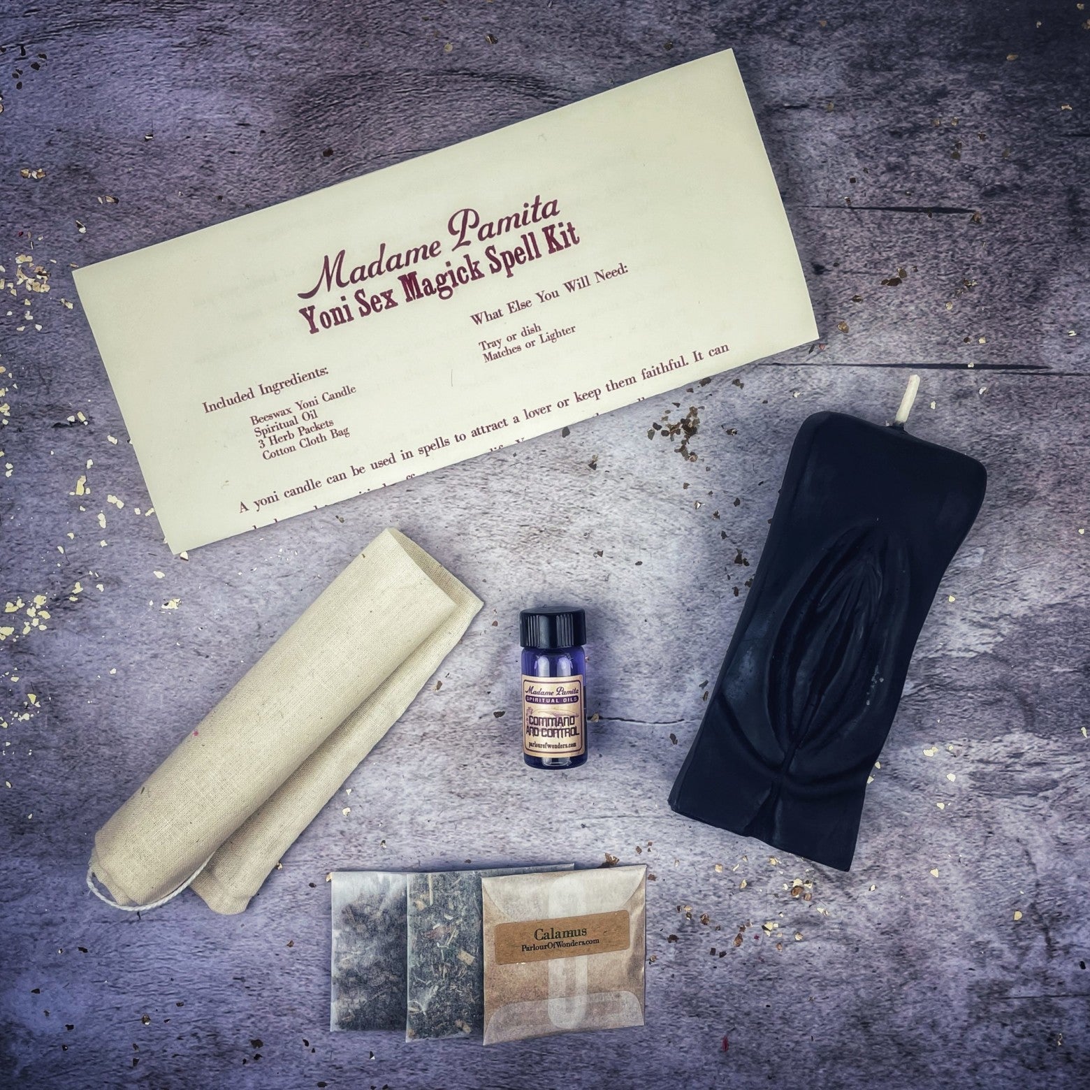 Yoni Sex Magick Candle Spell Kit - Passion, Attraction & Sexual Power