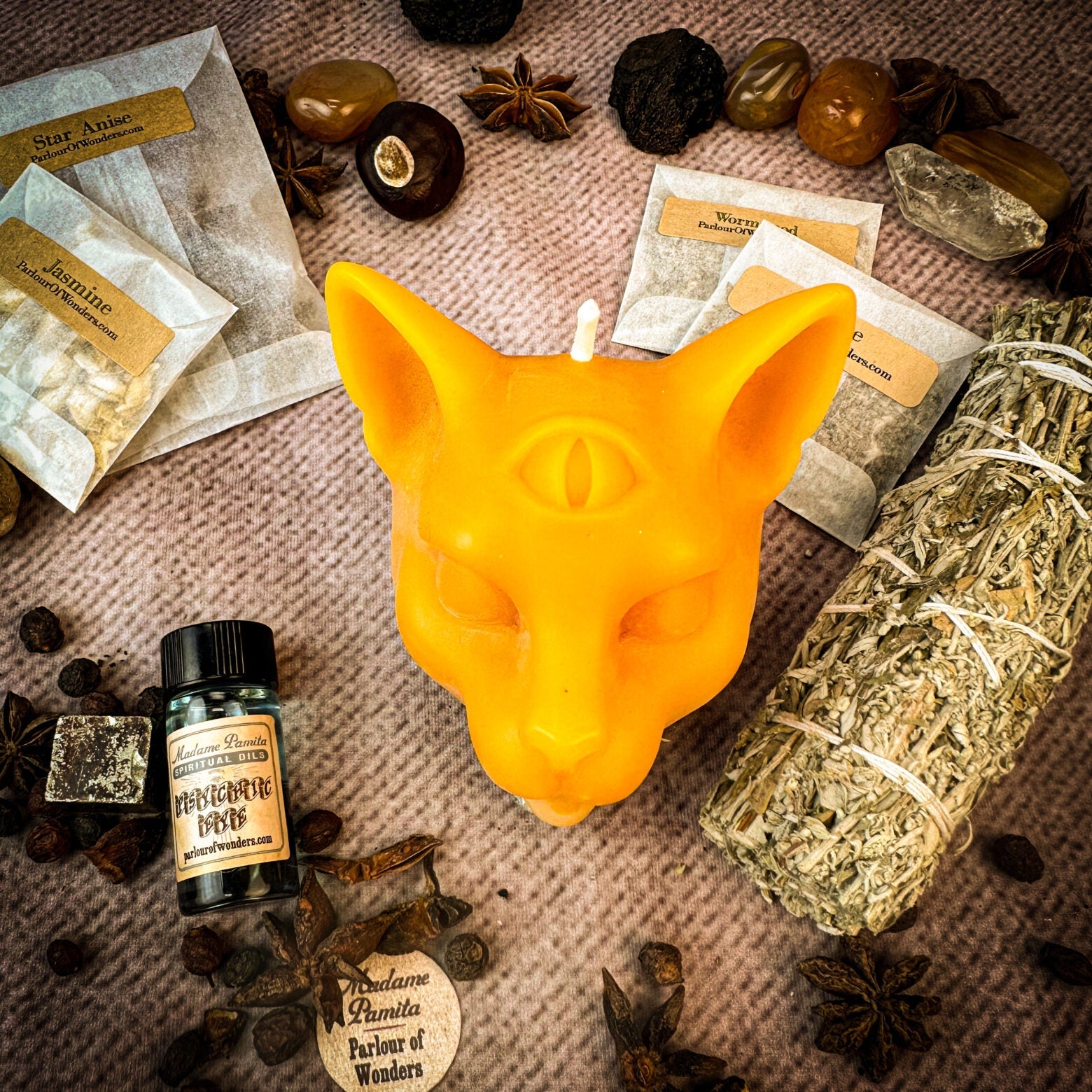 Psychic Eye Candle Spell Kit - Intuition & Psychic Abilities