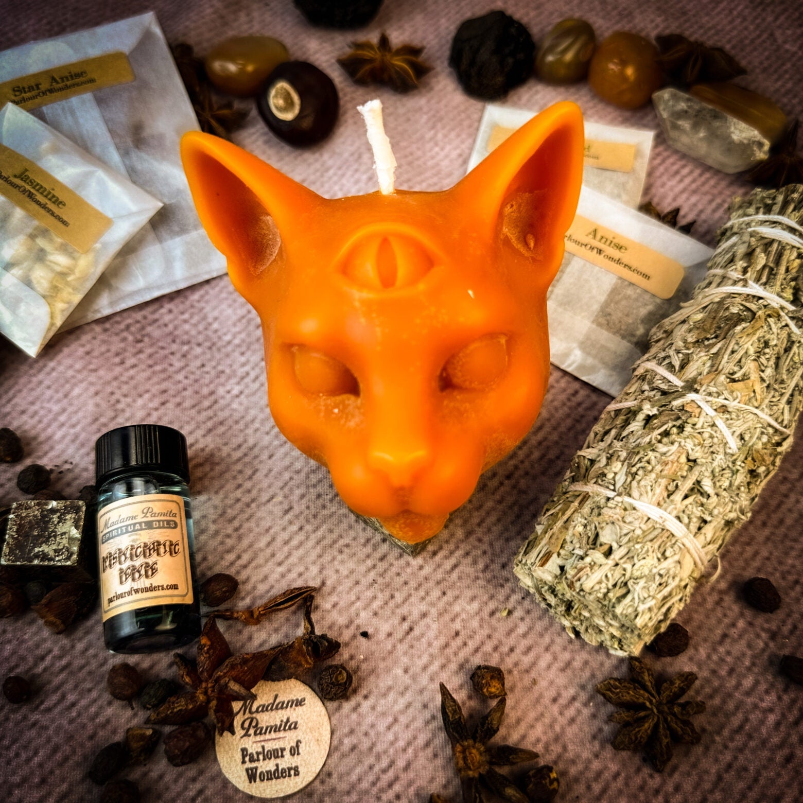 Psychic Eye Candle Spell Kit - Intuition & Psychic Abilities