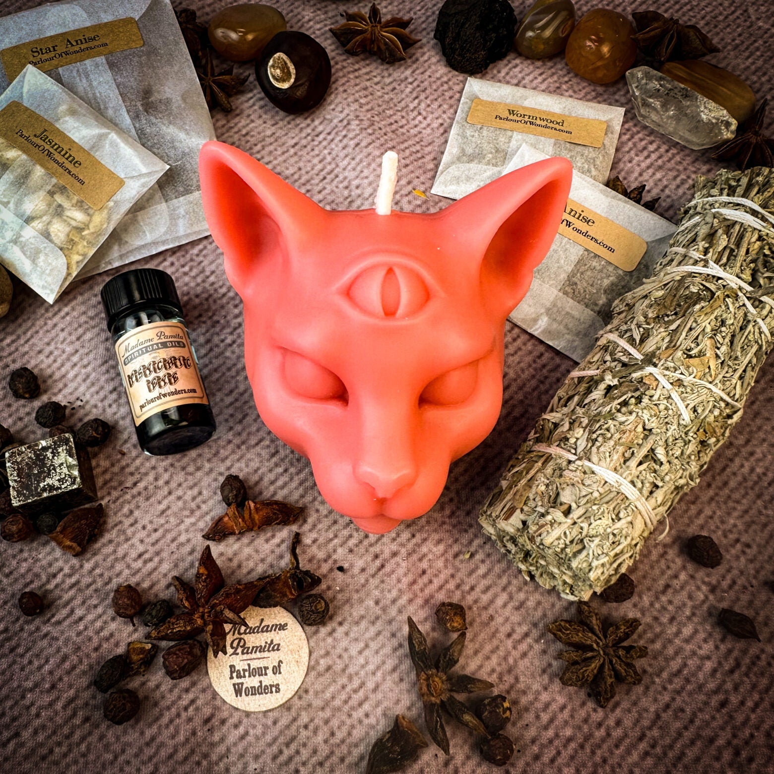 Psychic Eye Candle Spell Kit - Intuition & Psychic Abilities