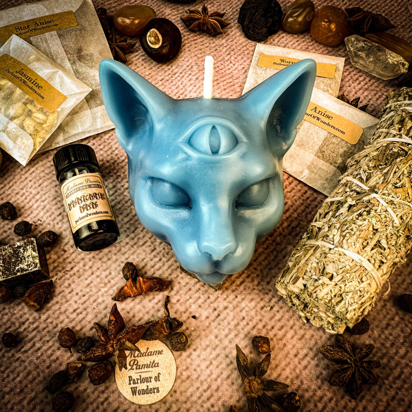 Psychic Eye Candle Spell Kit - Intuition & Psychic Abilities