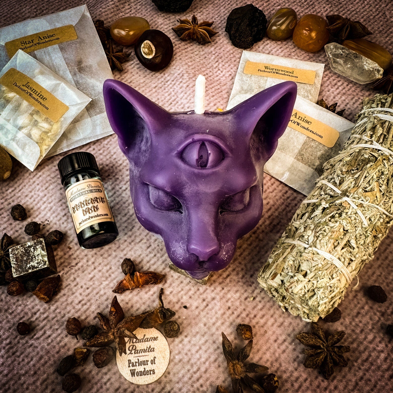 Psychic Eye Candle Spell Kit - Intuition & Psychic Abilities