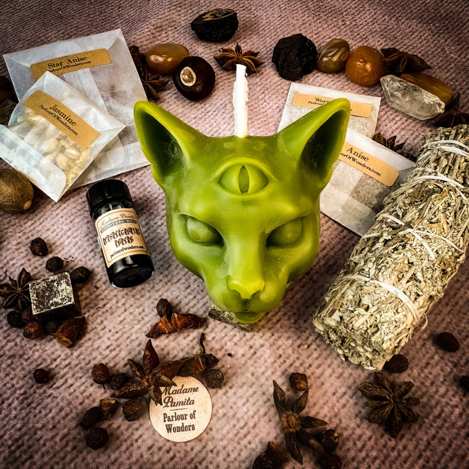Psychic Eye Candle Spell Kit - Intuition & Psychic Abilities