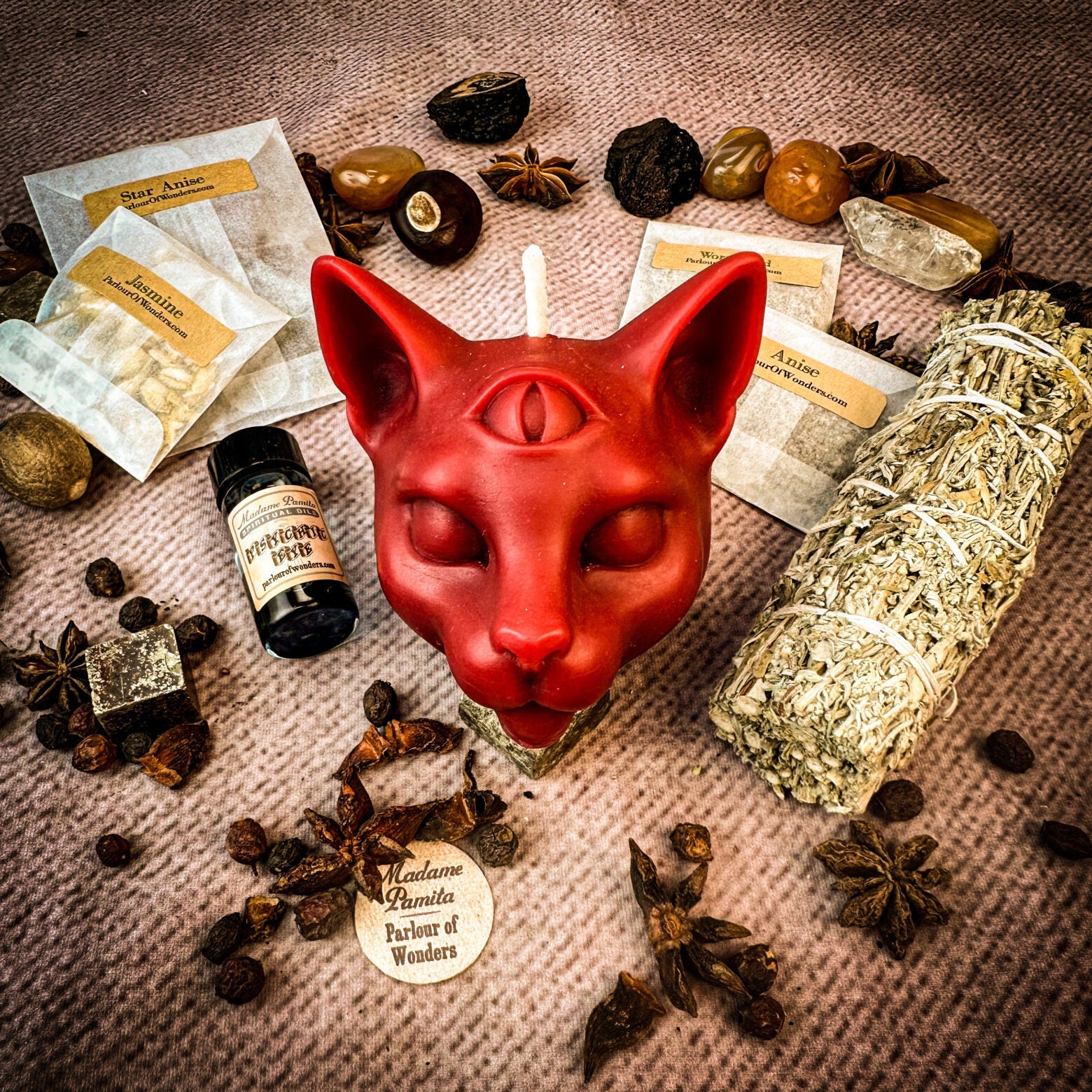 Psychic Eye Candle Spell Kit - Intuition & Psychic Abilities