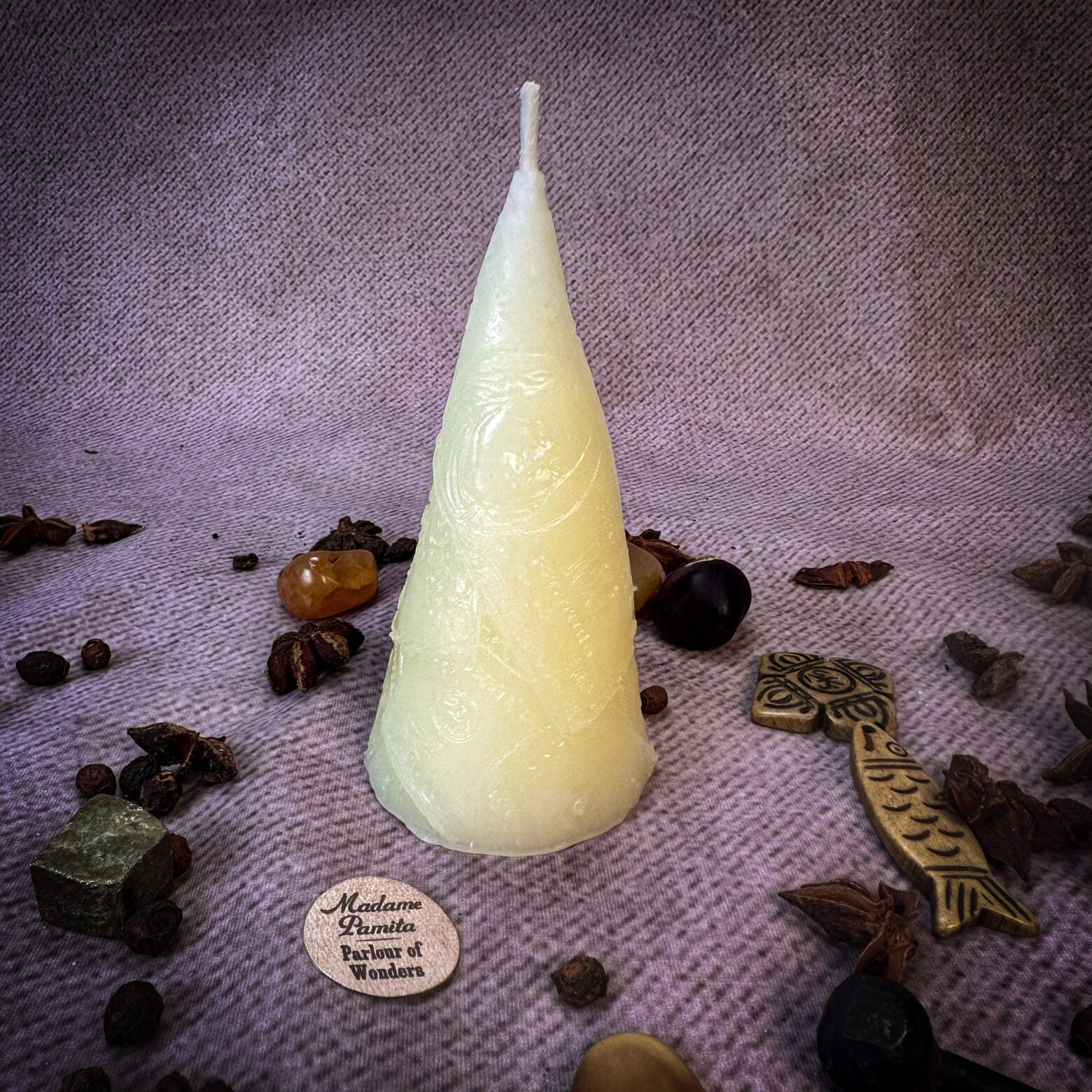 Beeswax Money Maker Spell Candle - Prosperity & Abundance Magic