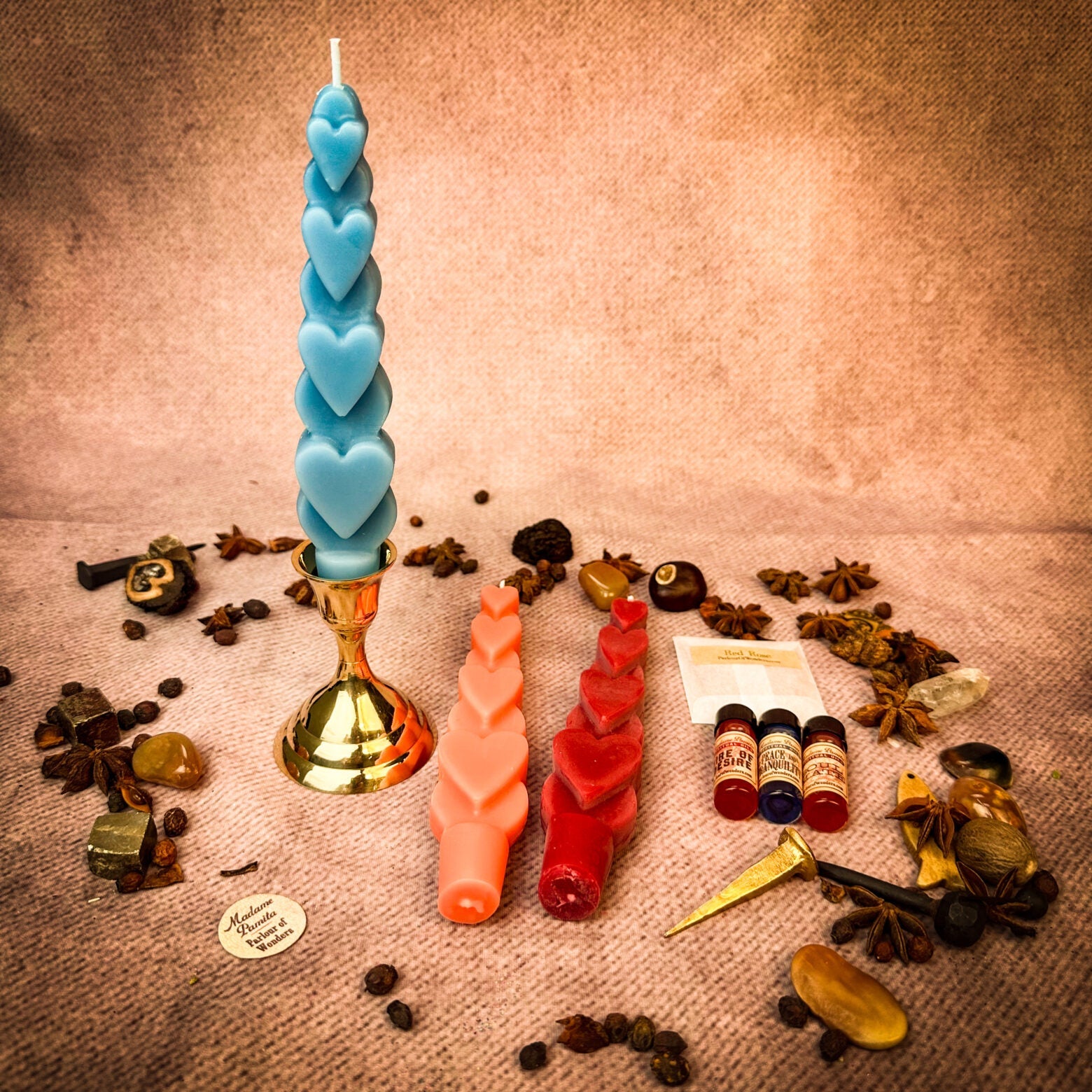 Love Wishes Candle Spell Kit - Multi-Day Love Manifestation Magic