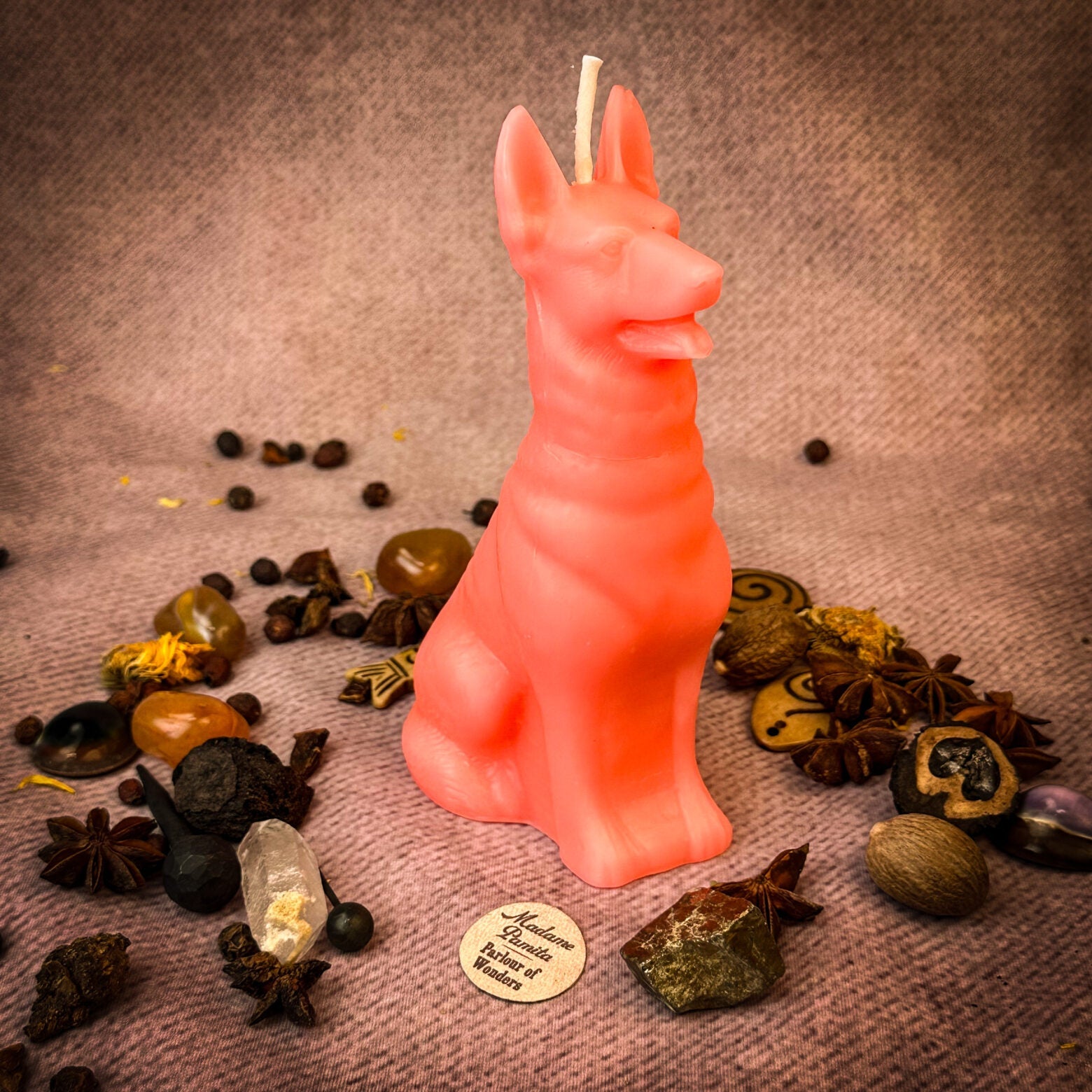 Beeswax Faithful Dog Spell Candle - Loyalty, Fidelity & Unconditional Love