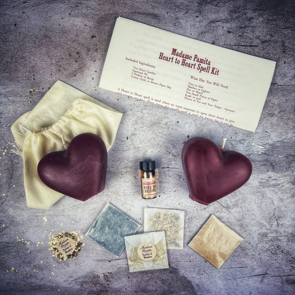 Heart to Heart Candle Spell Kit - Love Connection & Reconciliation Magic