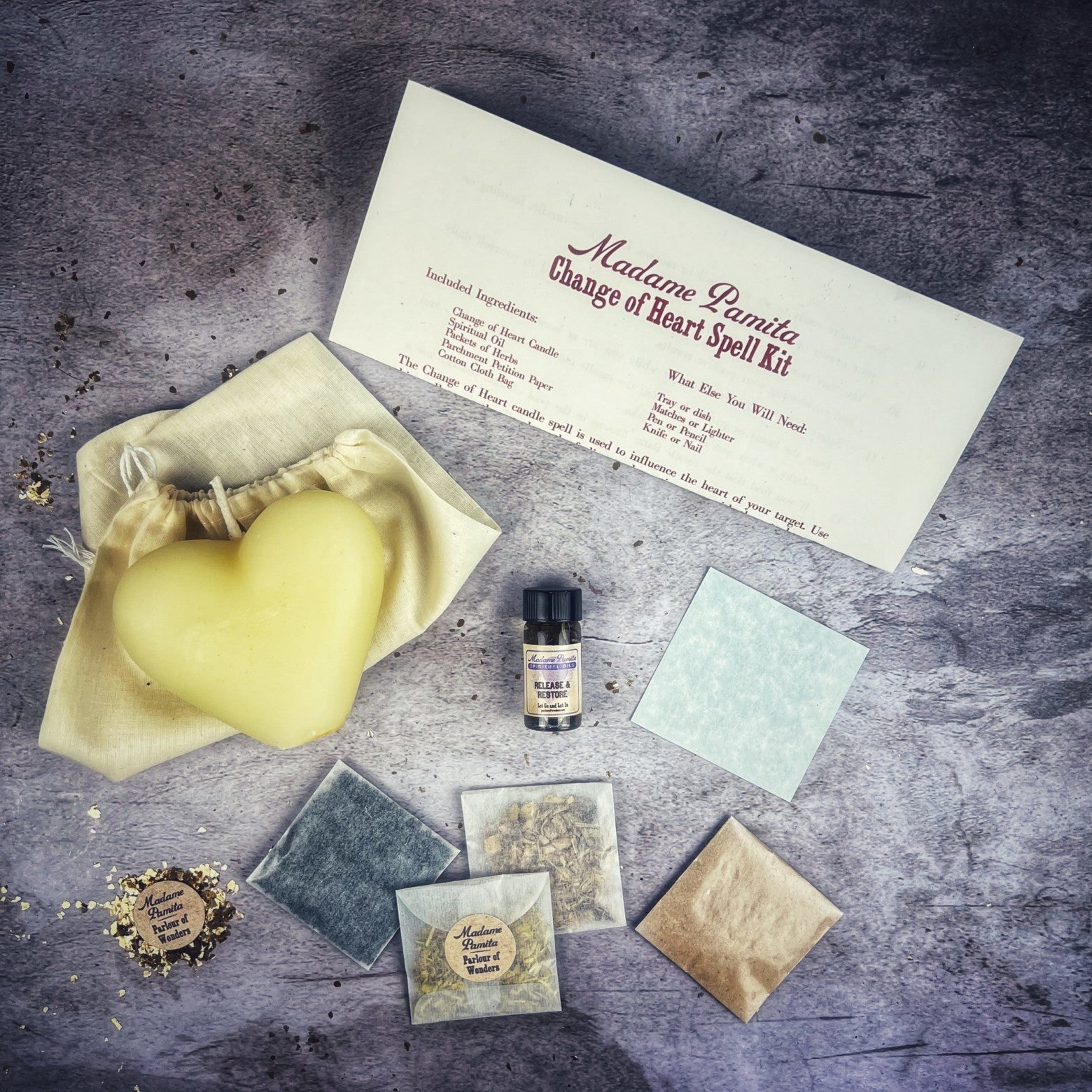 Change of Heart Candle Spell Kit - Love Reconciliation & Emotional Healing