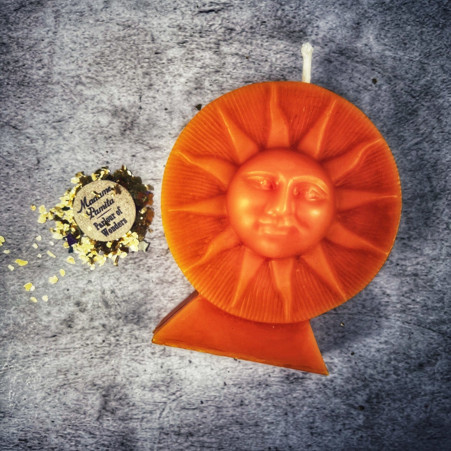 Beeswax Bright Sun Spell Candle - Success, Fame & Radiant Energy Magic