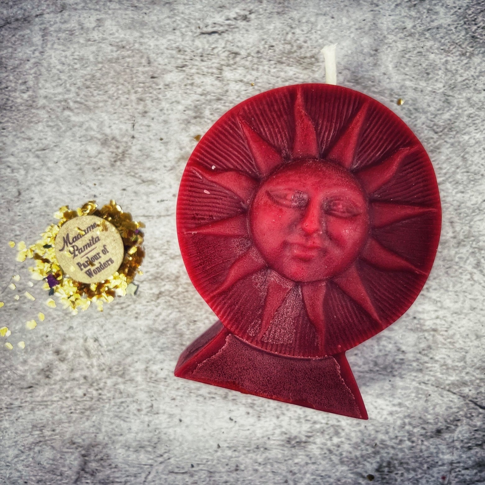Beeswax Bright Sun Spell Candle - Success, Fame & Radiant Energy Magic