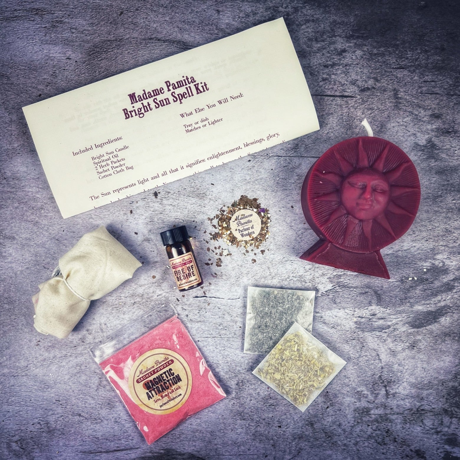 Bright Sun Candle Spell Kit - Success, Fame & Radiant Energy