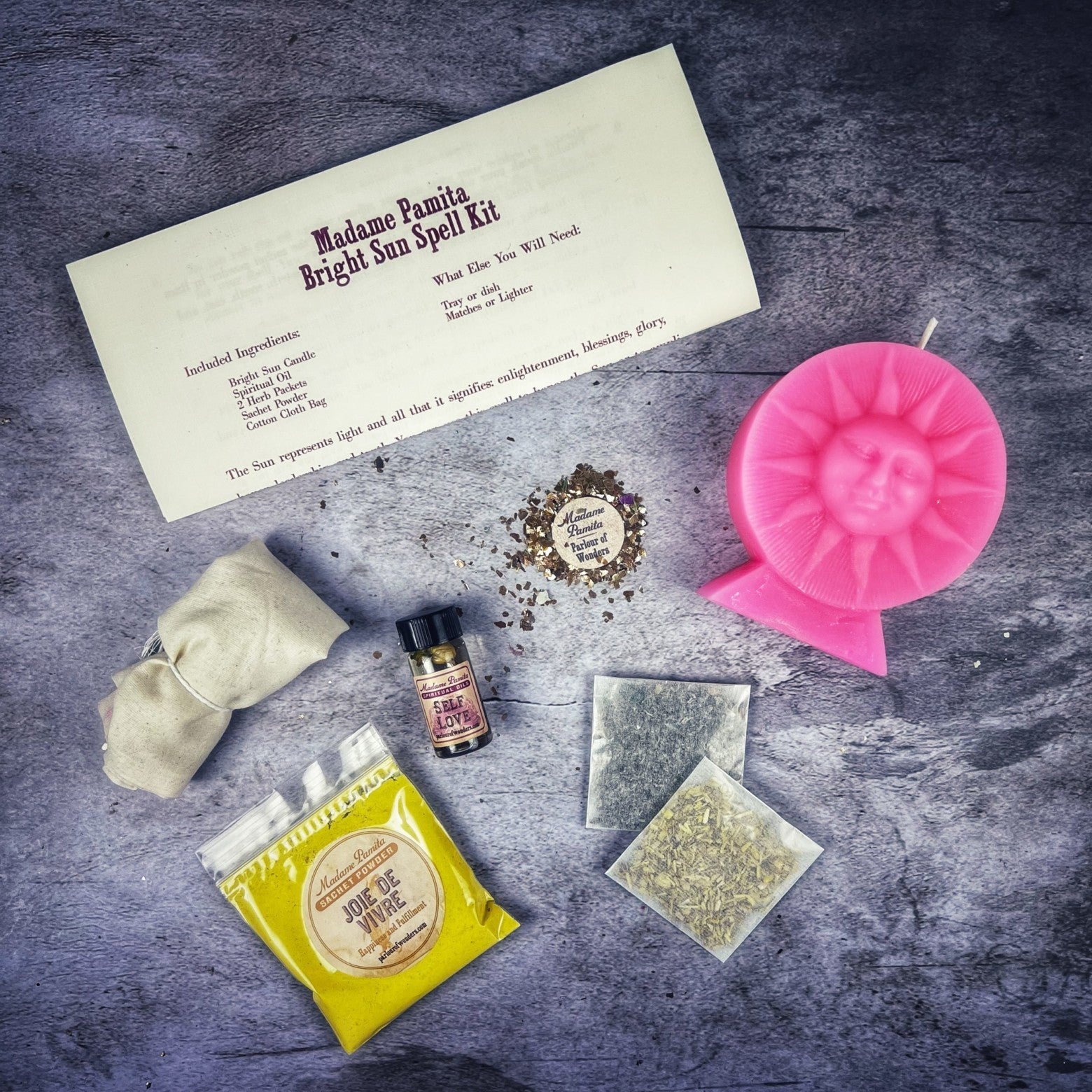 Bright Sun Candle Spell Kit - Success, Fame & Radiant Energy