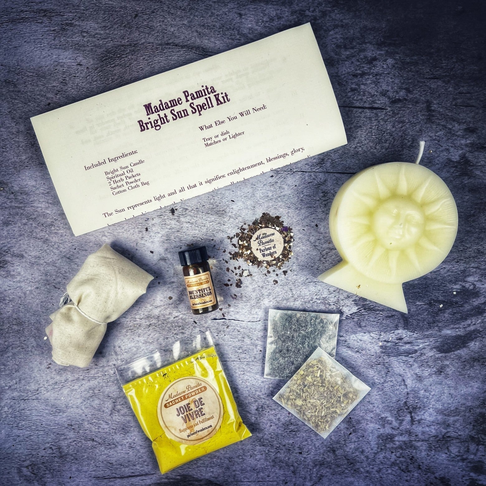 Bright Sun Candle Spell Kit - Success, Fame & Radiant Energy