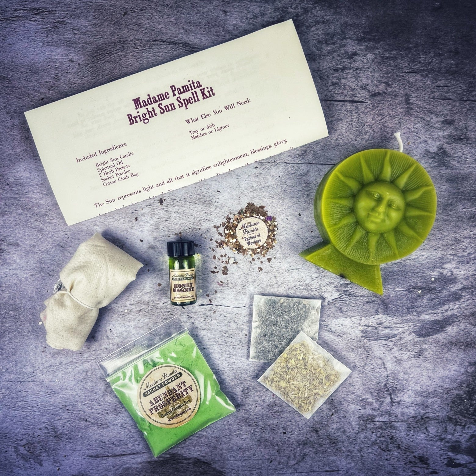 Bright Sun Candle Spell Kit - Success, Fame & Radiant Energy