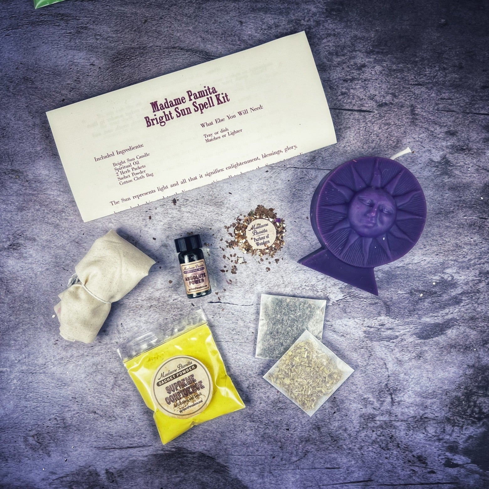 Bright Sun Candle Spell Kit - Success, Fame & Radiant Energy