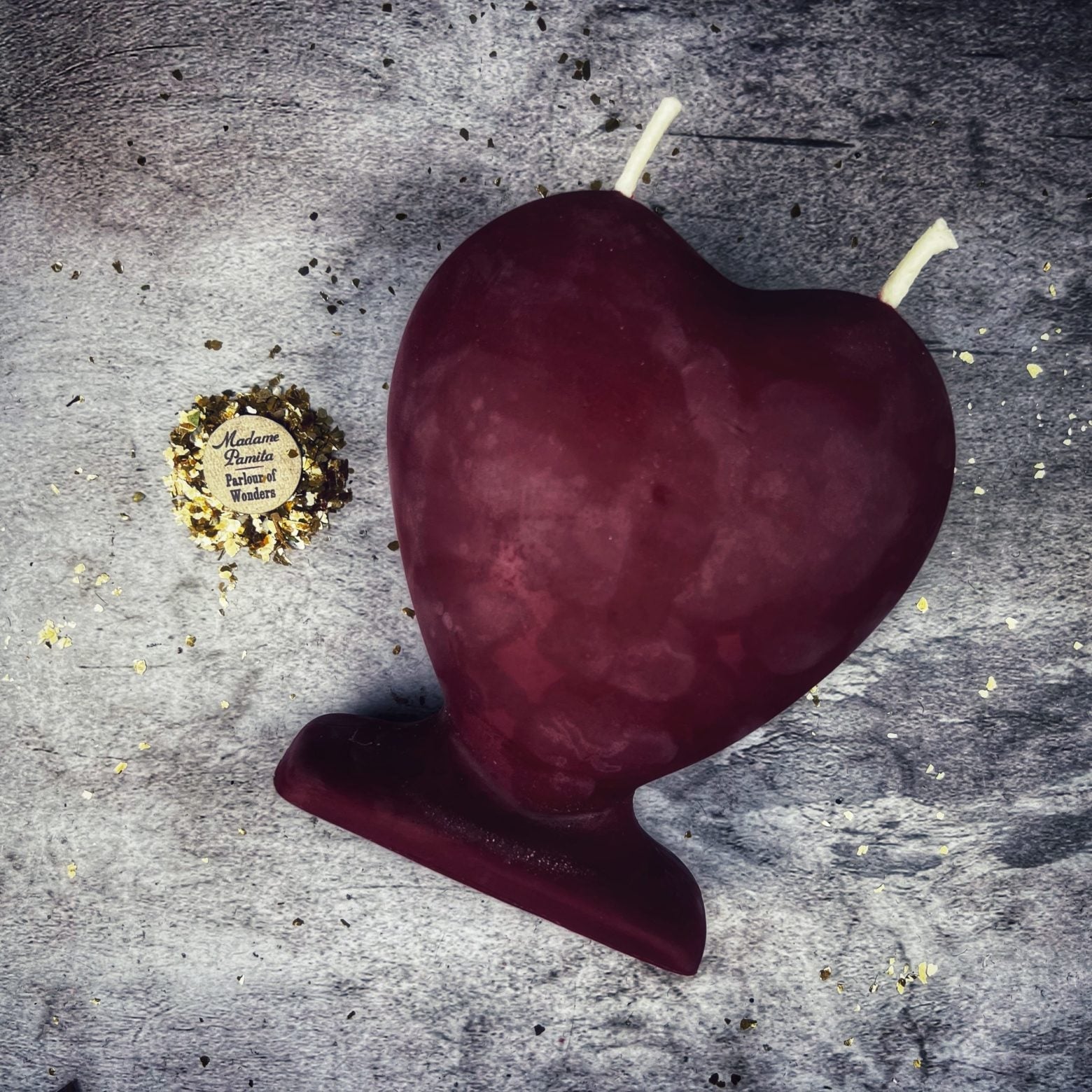 Beeswax Twin Flame Love Spell Candle - Soul Mate & True Love Magic