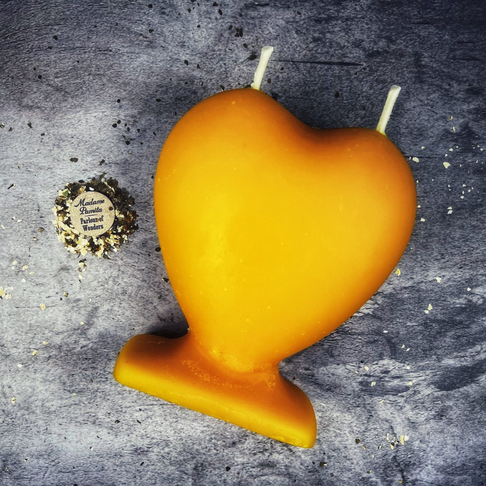 Beeswax Twin Flame Love Spell Candle - Soul Mate & True Love Magic
