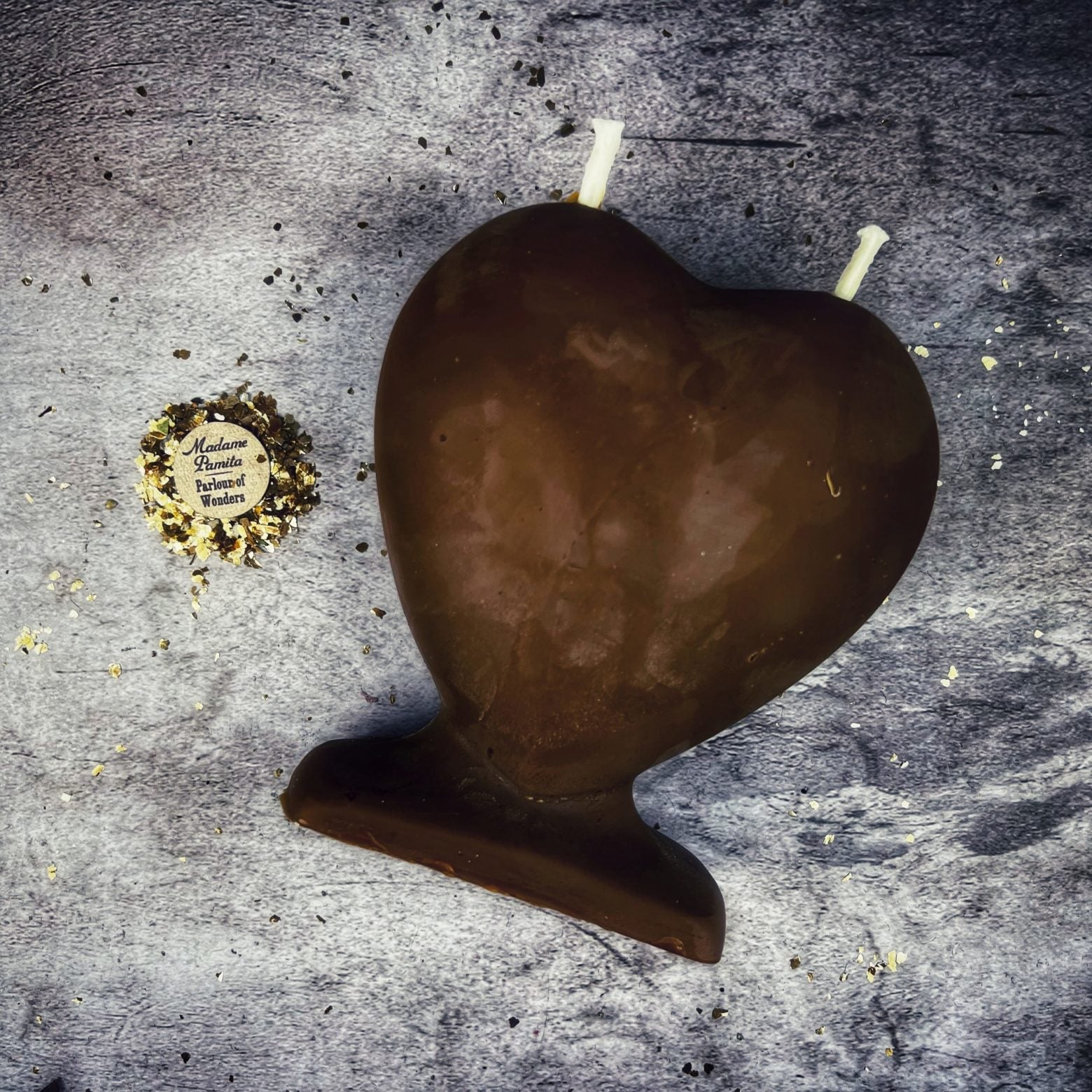 Beeswax Twin Flame Love Spell Candle - Soul Mate & True Love Magic