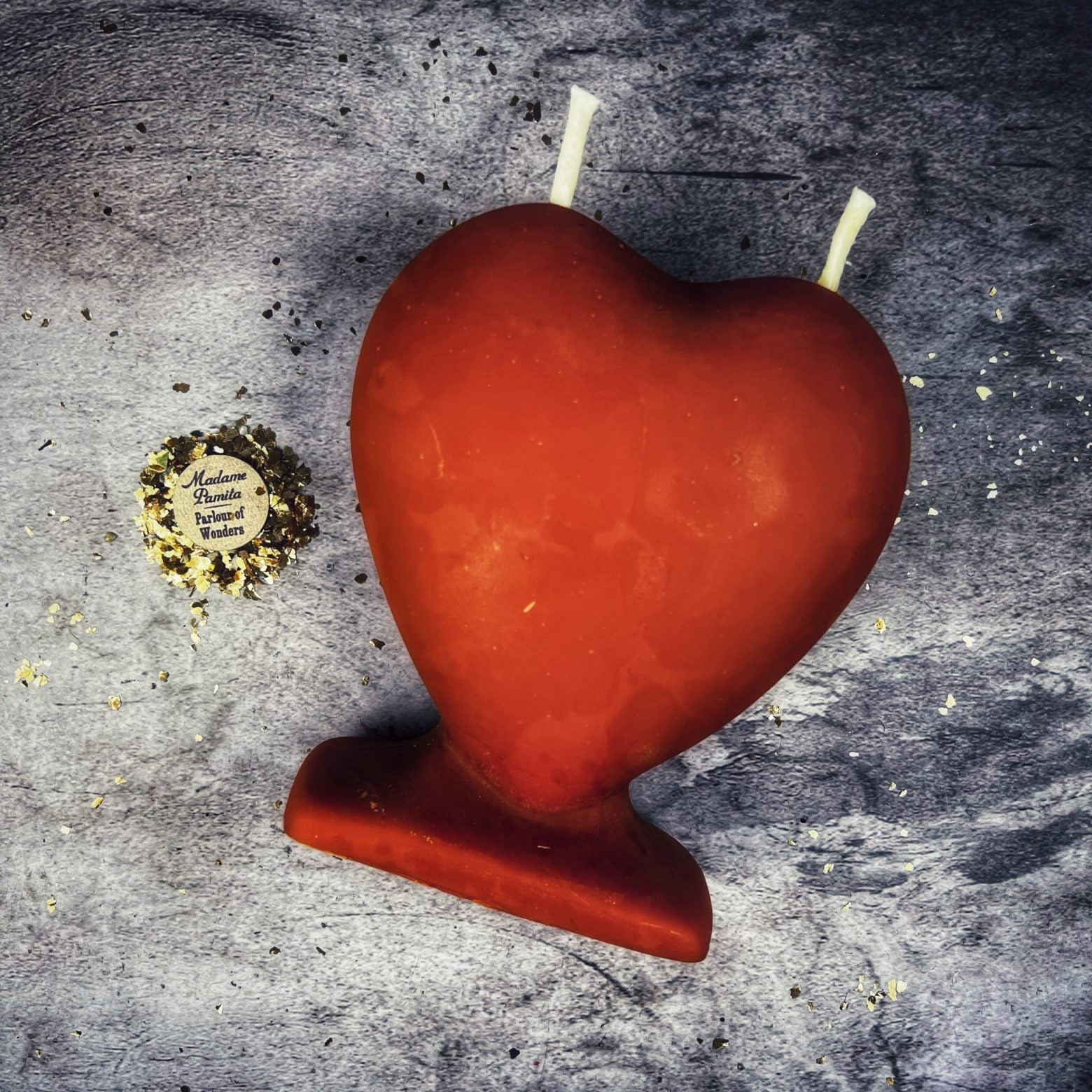 Beeswax Twin Flame Love Spell Candle - Soul Mate & True Love Magic