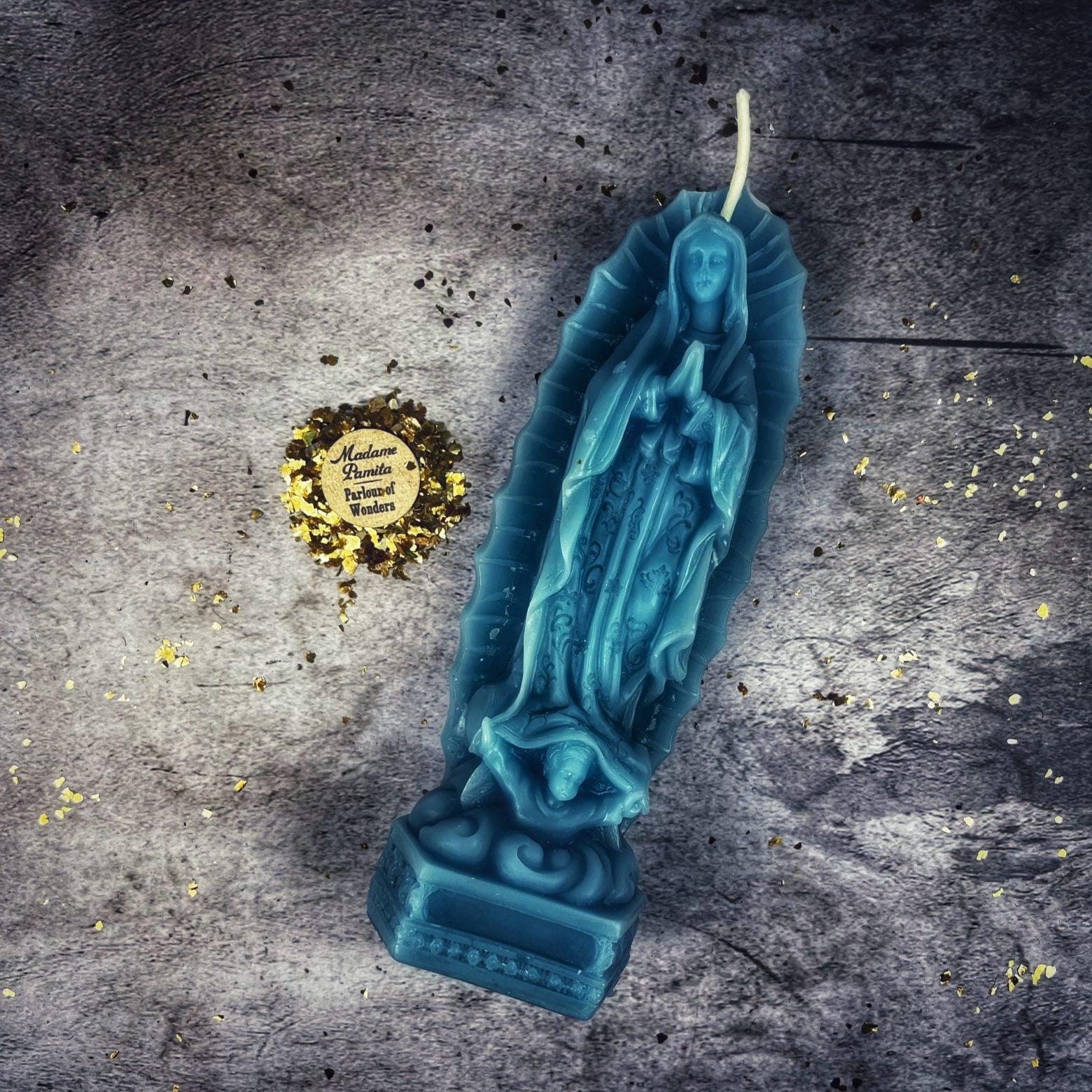 Beeswax Nuestra Señora de Guadalupe Spell Candle - Divine Mother & Miracles