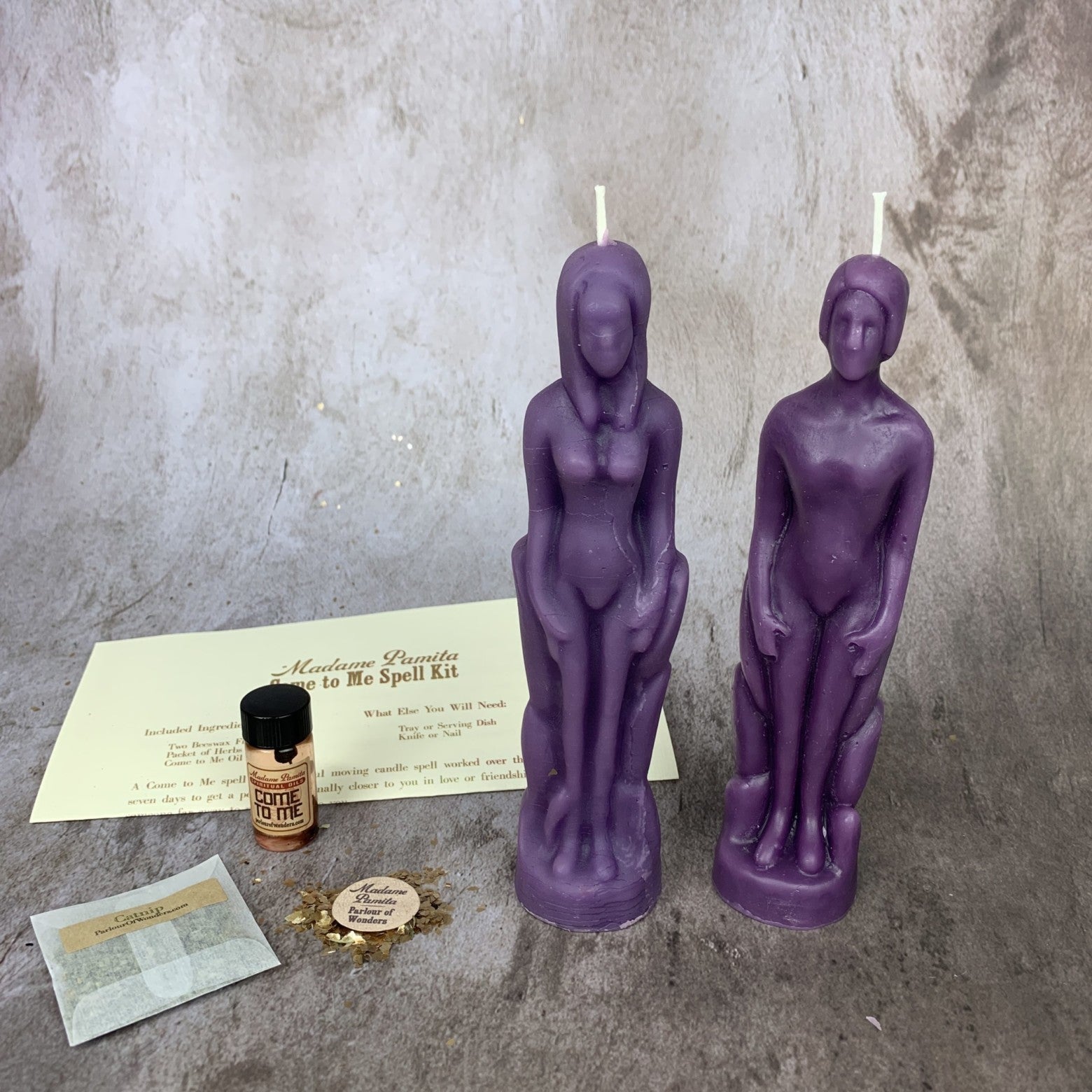 Come to Me Candle Spell Kit Human/Female - Attract Love & Passion