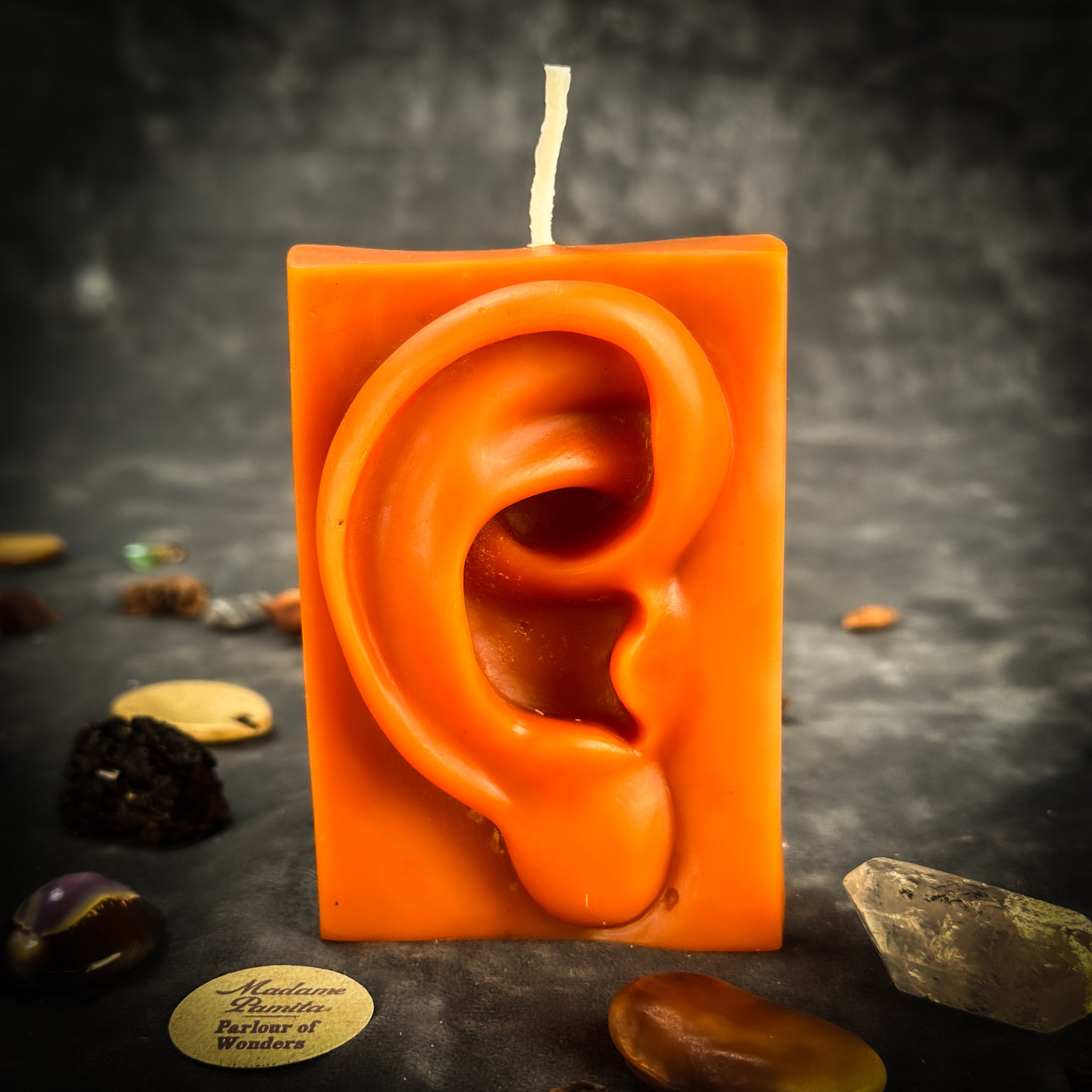 Beeswax Ex-Voto Ear Spell Candle - Healing, Being Heard & Clairaudience