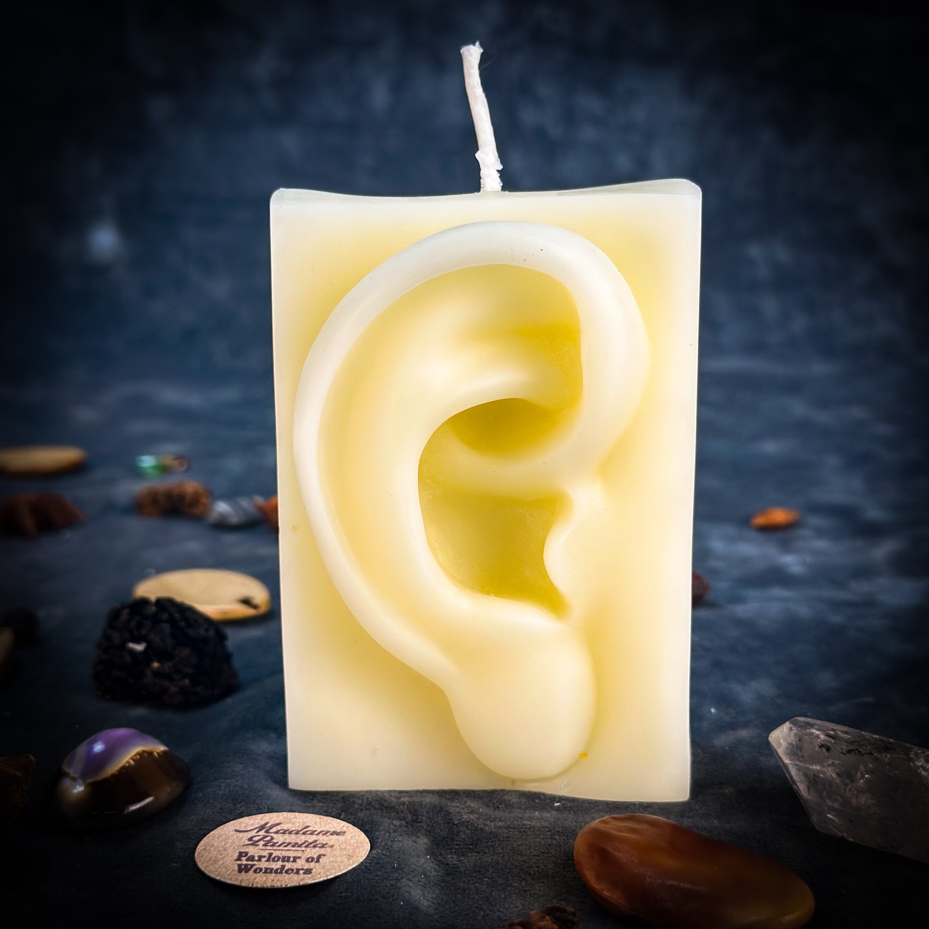 Beeswax Ex-Voto Ear Spell Candle - Healing, Being Heard & Clairaudience