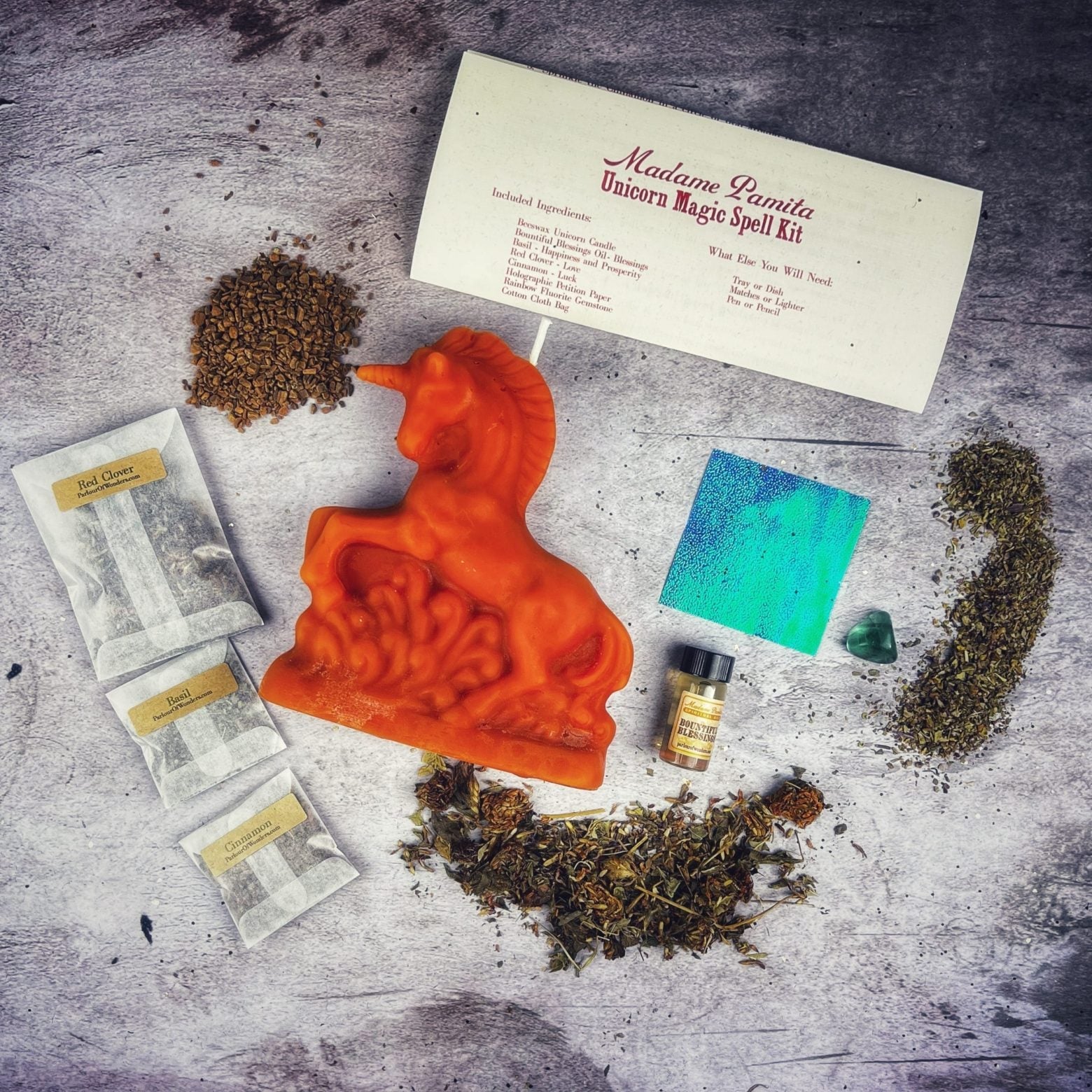 Unicorn Magic Candle Spell Kit - Manifestation & Wishes