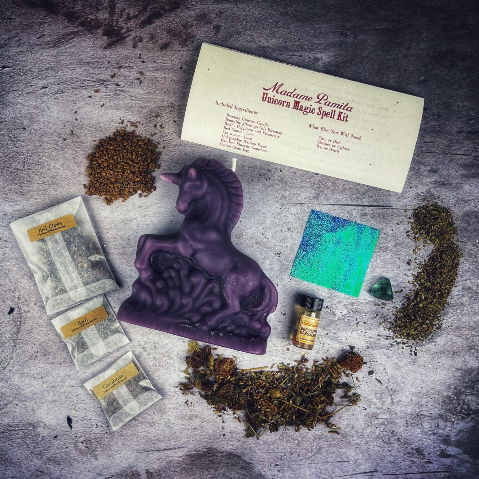 Unicorn Magic Candle Spell Kit - Manifestation & Wishes