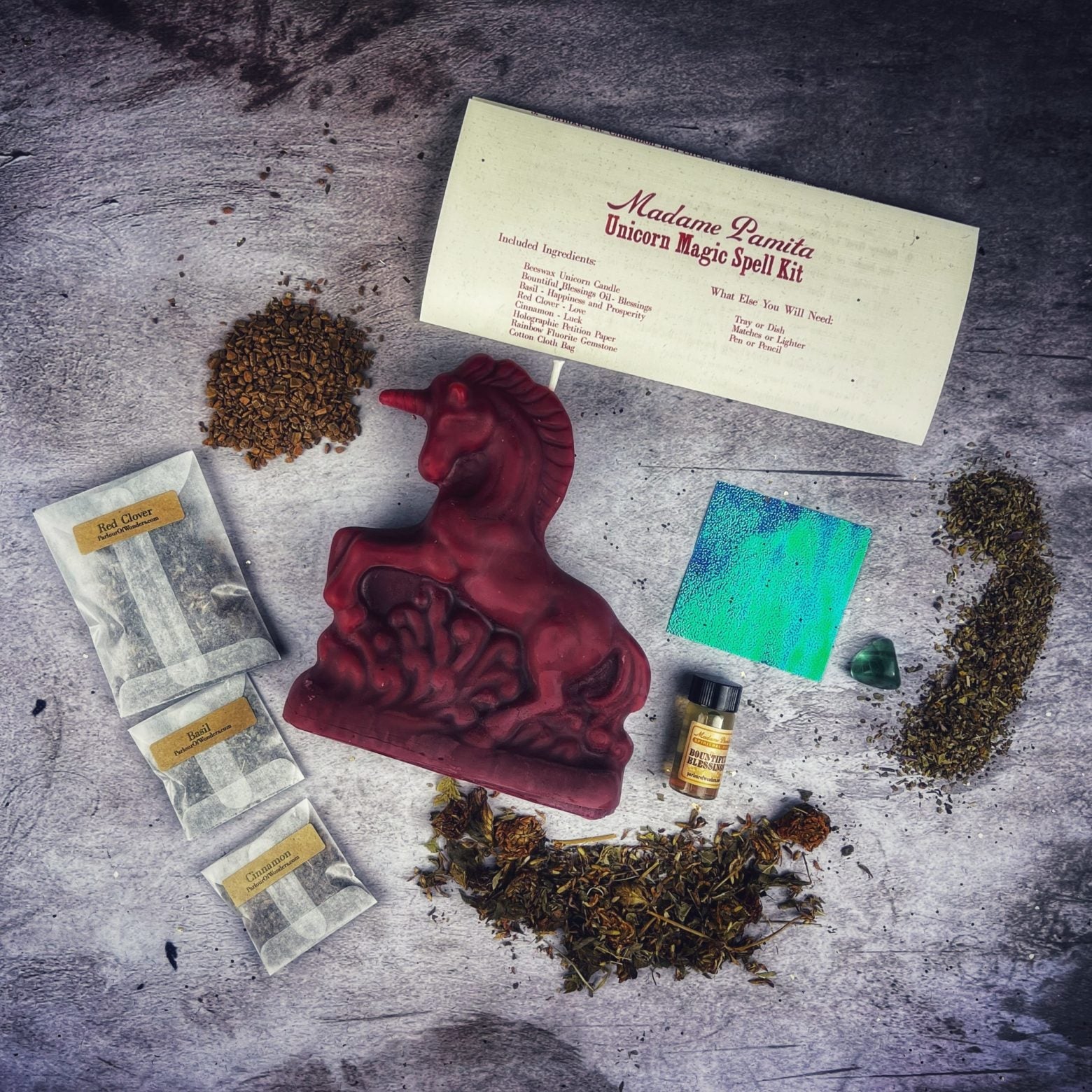 Unicorn Magic Candle Spell Kit - Manifestation & Wishes