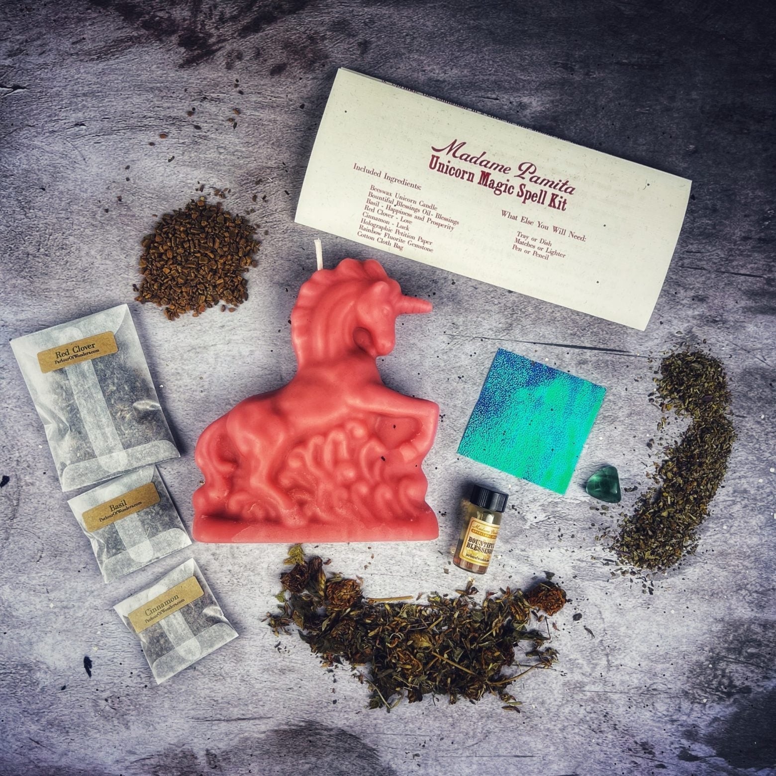 Unicorn Magic Candle Spell Kit - Manifestation & Wishes