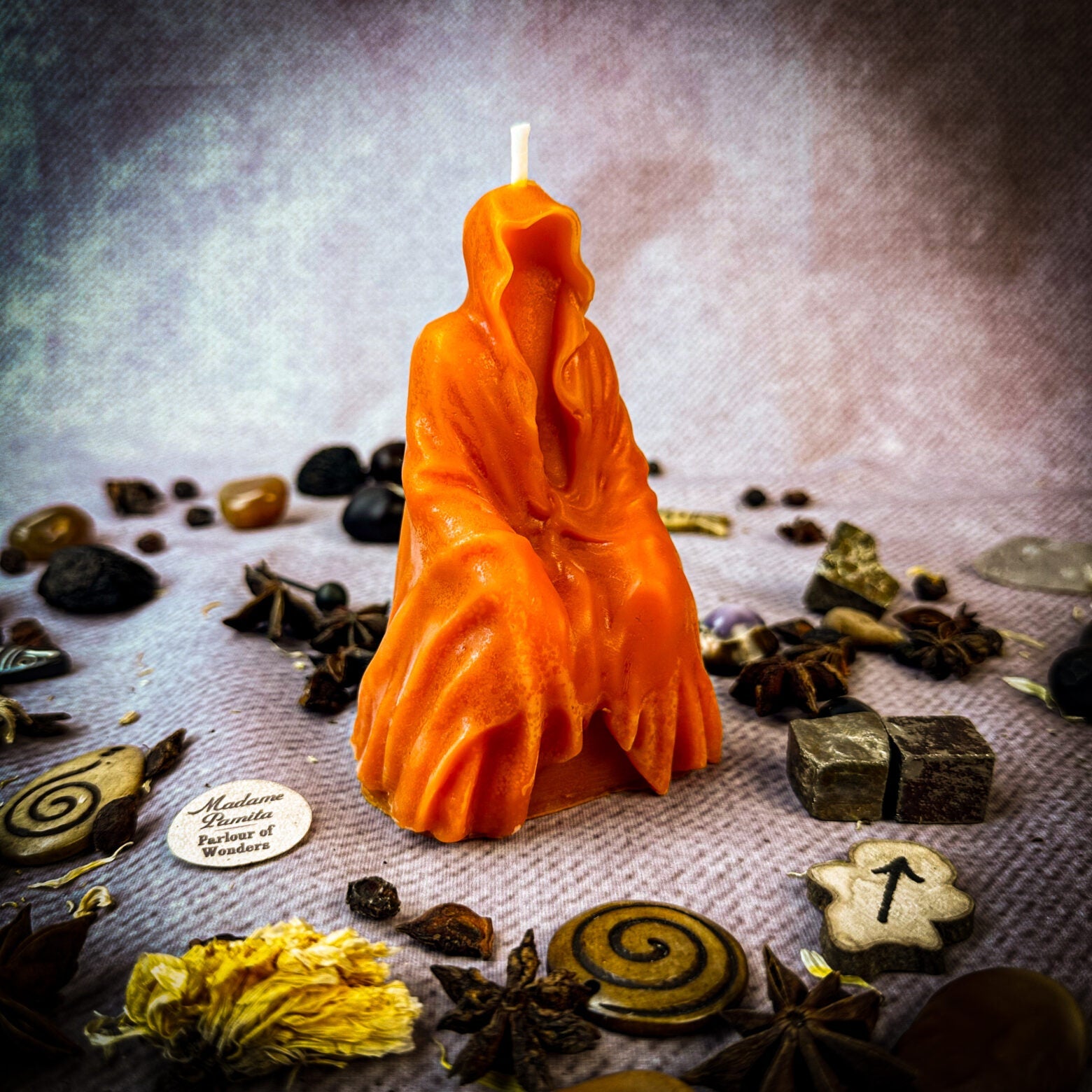 Beeswax Seer Spirit Spell Candle - Psychic Ability & Spirit Realm Connection