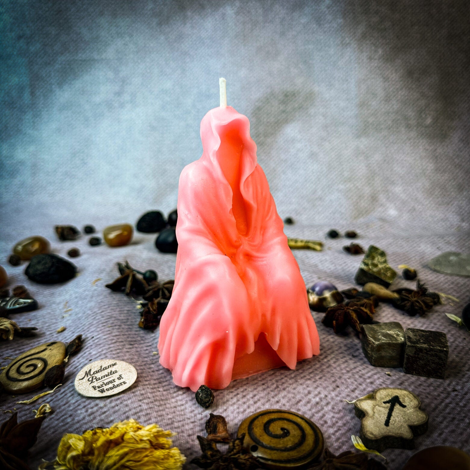 Beeswax Seer Spirit Spell Candle - Psychic Ability & Spirit Realm Connection