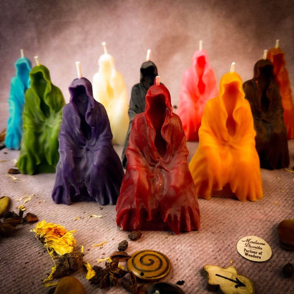 Beeswax Seer Spirit Spell Candle - Psychic Ability & Spirit Realm Connection