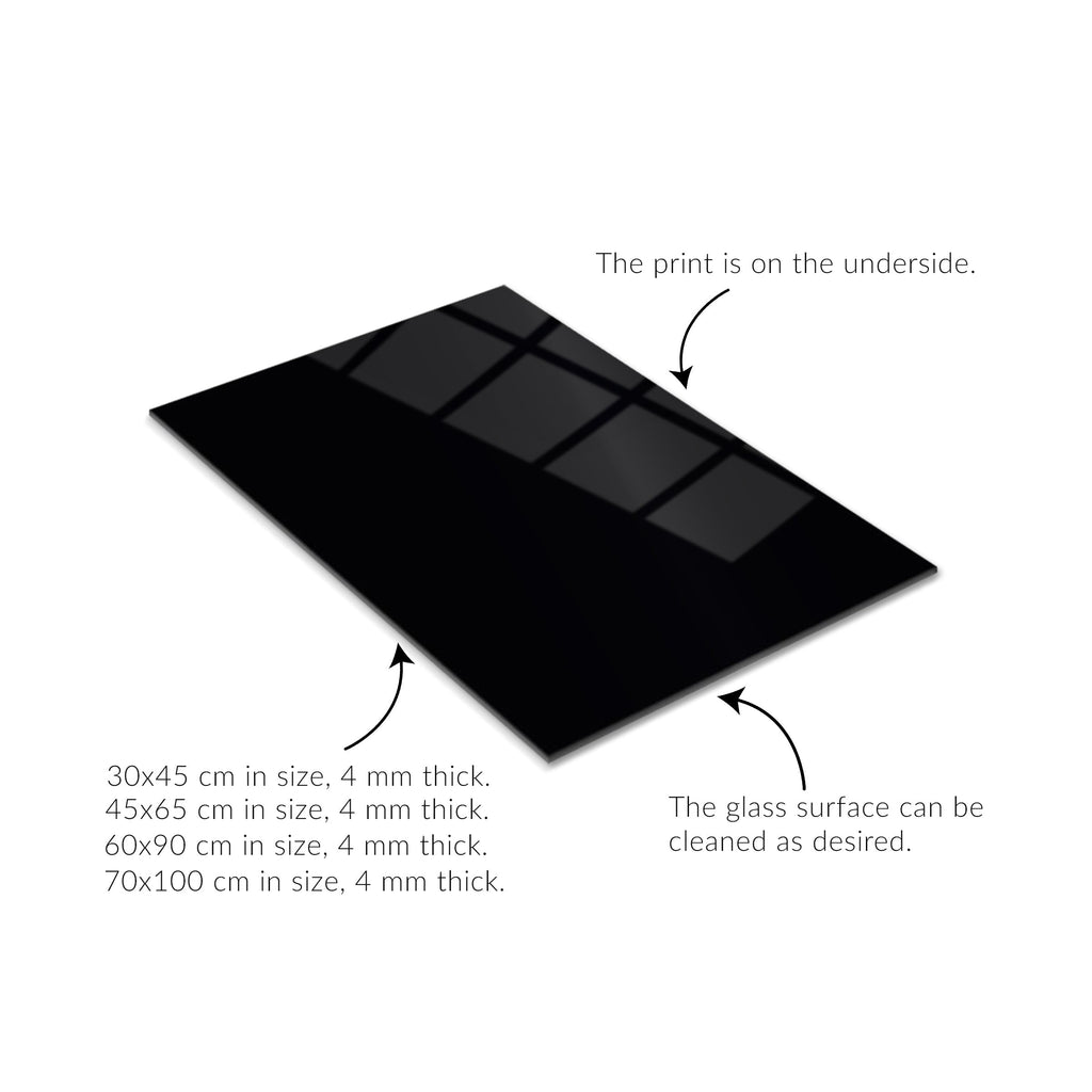 Floral Serpent Portrait – Watercolor Style UV Glass Wall Art with Botanical Snake Design - KAFCD109