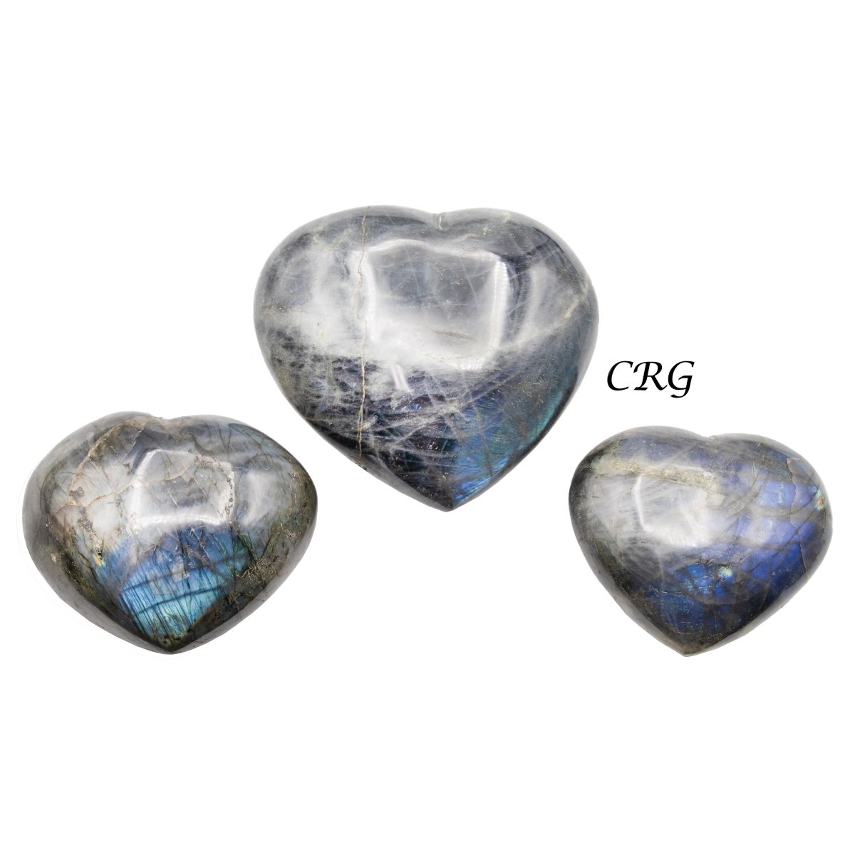 Labradorite High Flash Hearts Mix Sizes (2 Kilo)