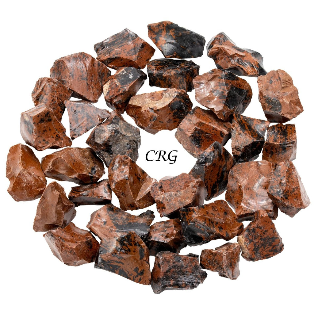 Rough Mahogany Obsidian / 1-2" AVG - 1 LB. LOT